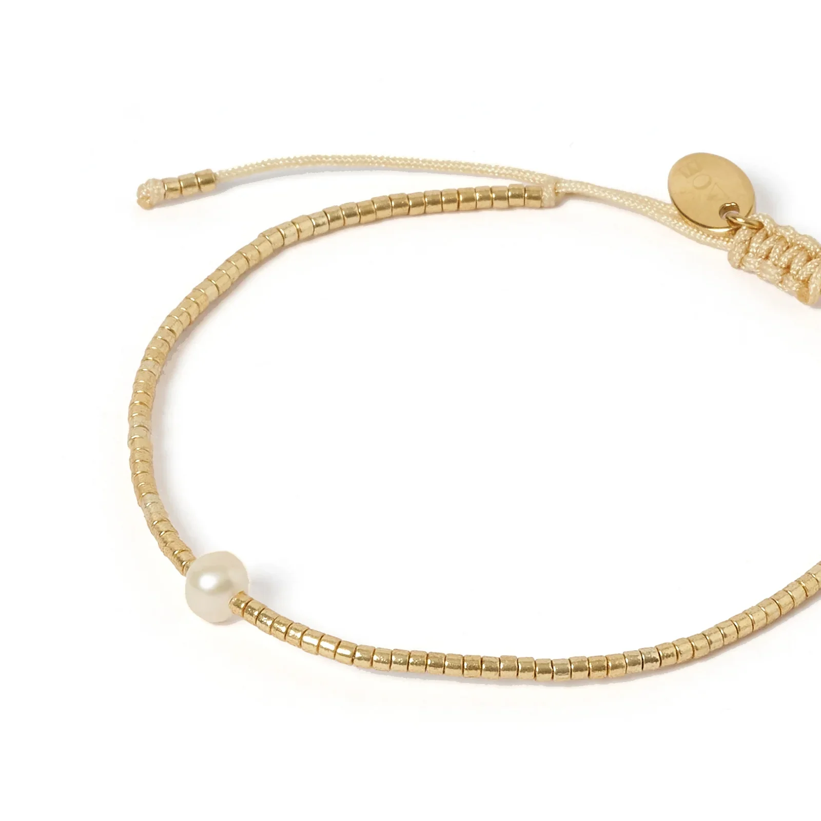 River Pearl Bracelet Gold - Image 5