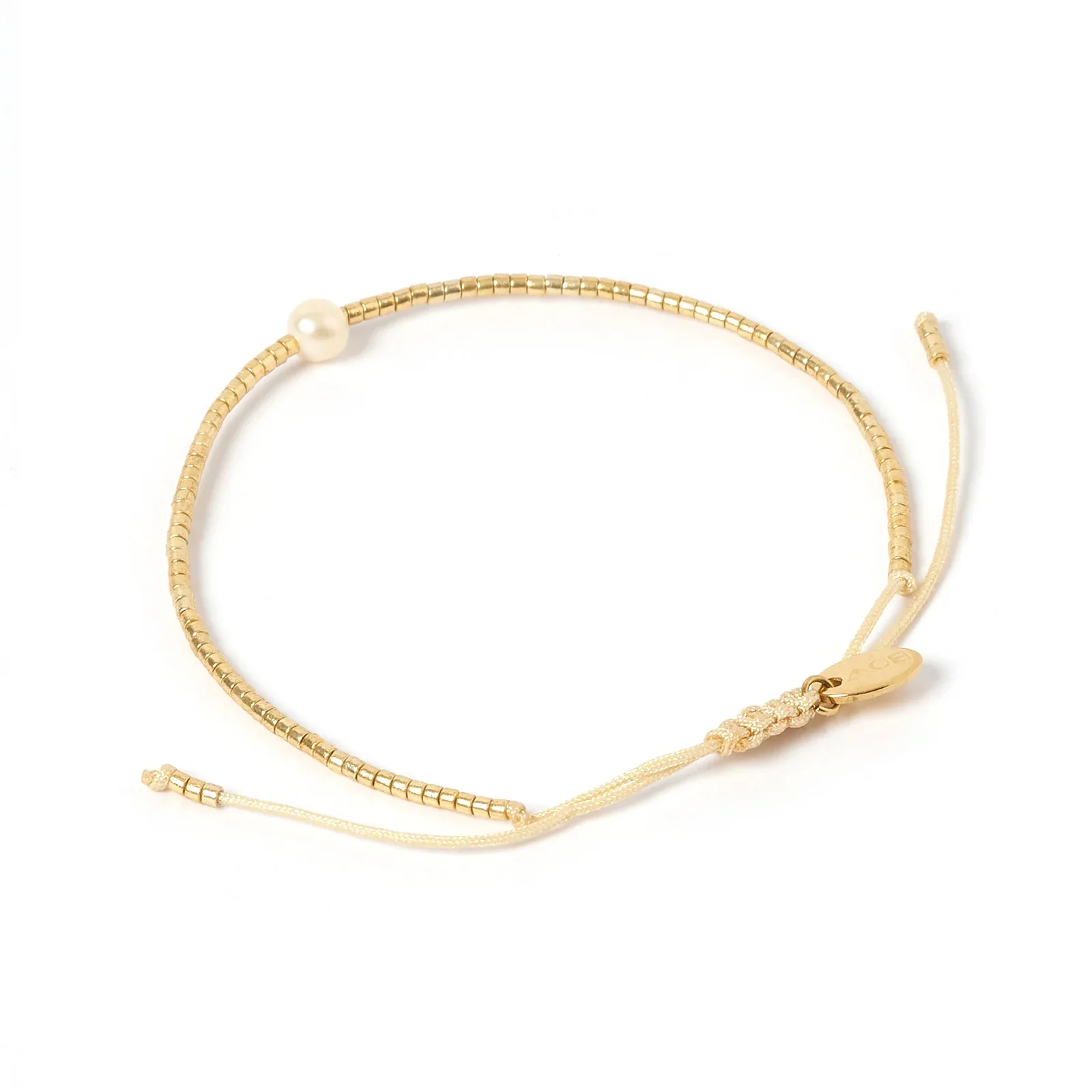 River Pearl Bracelet Gold - Image 8