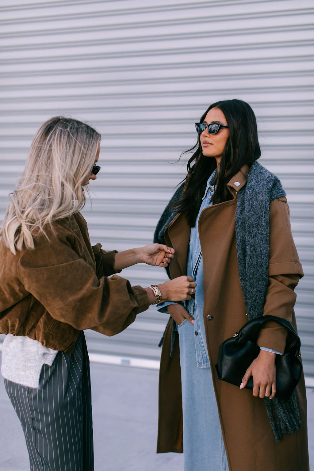 Sarah Trench Coat Tan Brown - Image 21