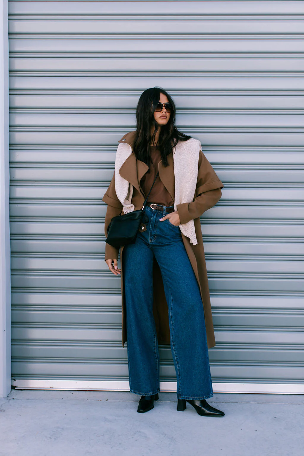 Sarah Trench Coat Tan Brown - Image 25