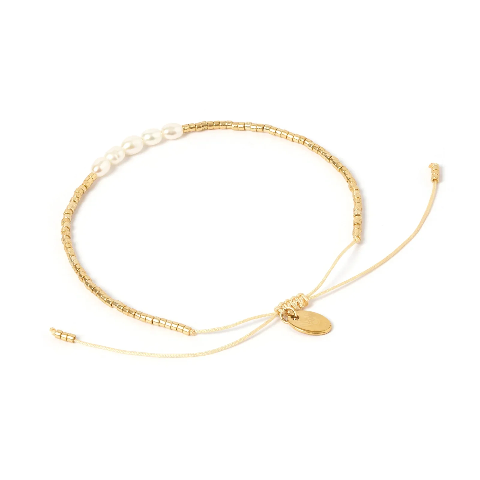 Seline Pearl Bracelet Gold - Image 8