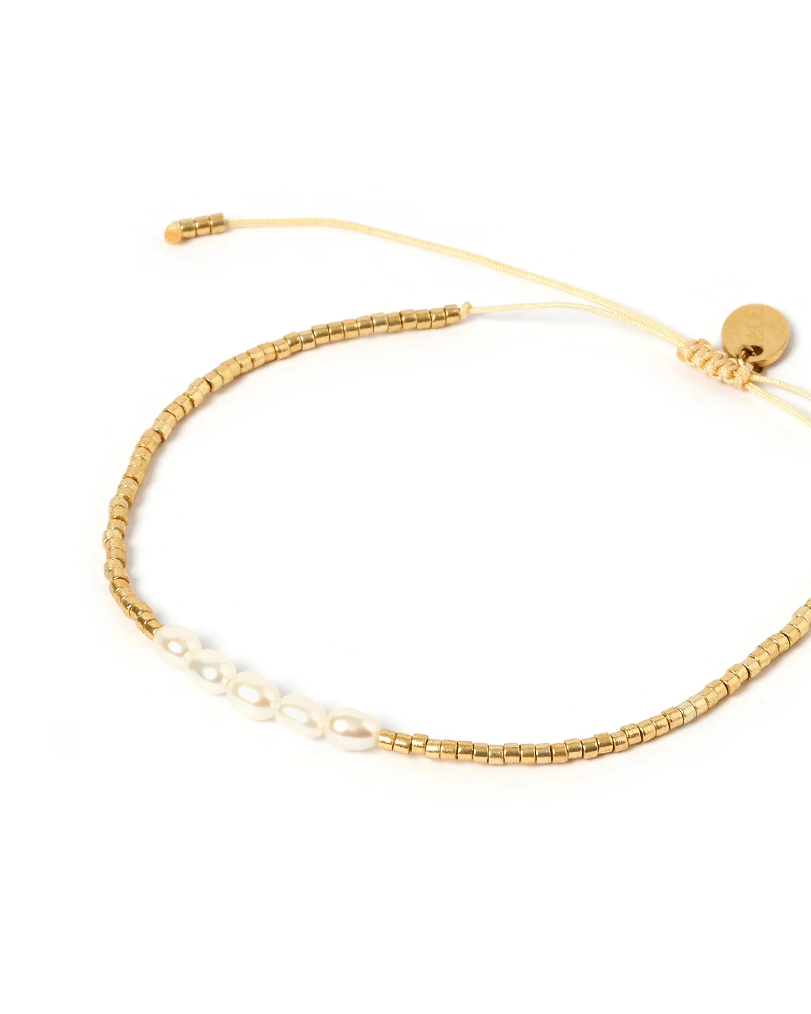 Seline Pearl Bracelet Gold - Image 9