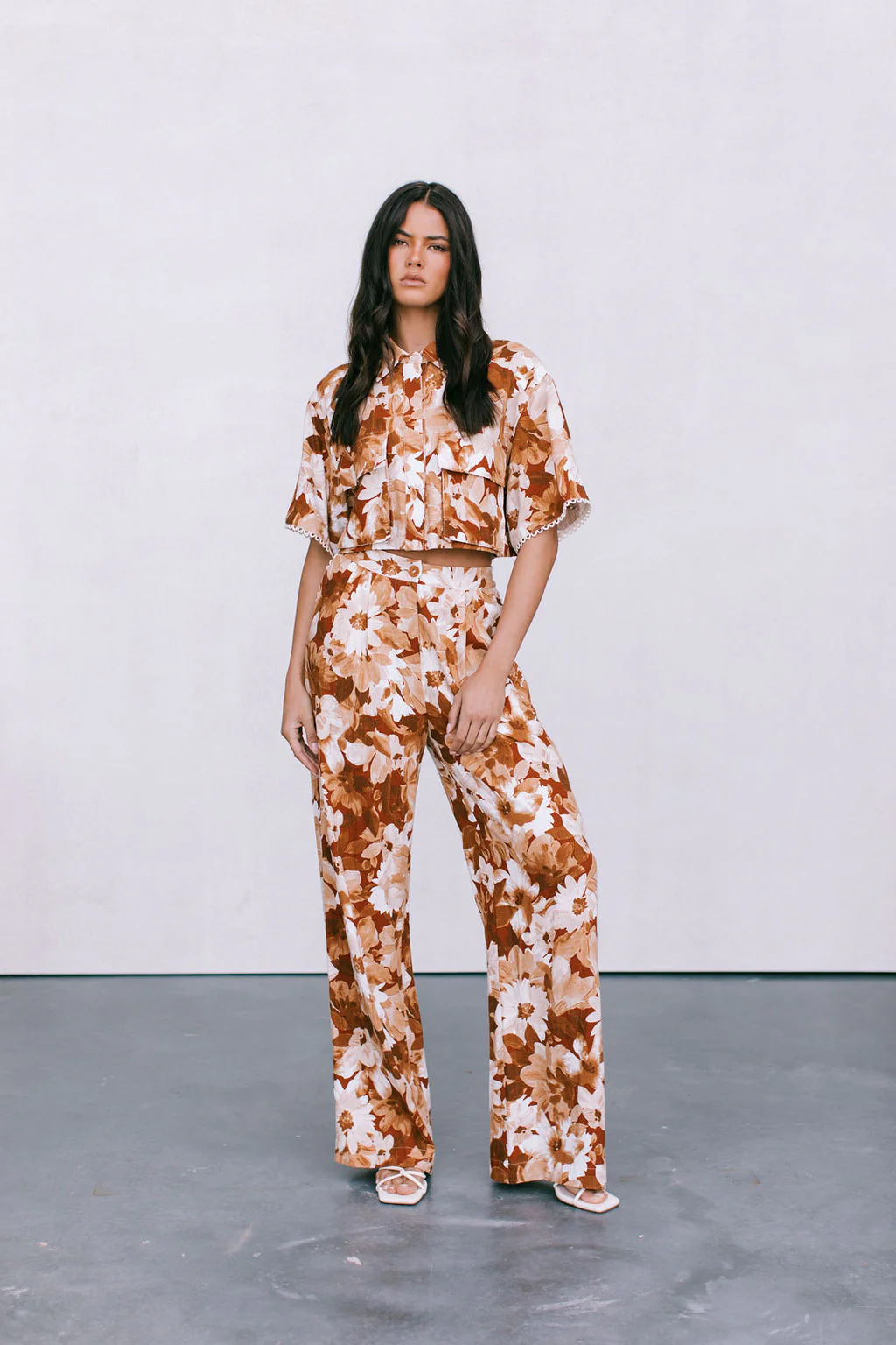 Sempre Pants Rust Floral - Image 9