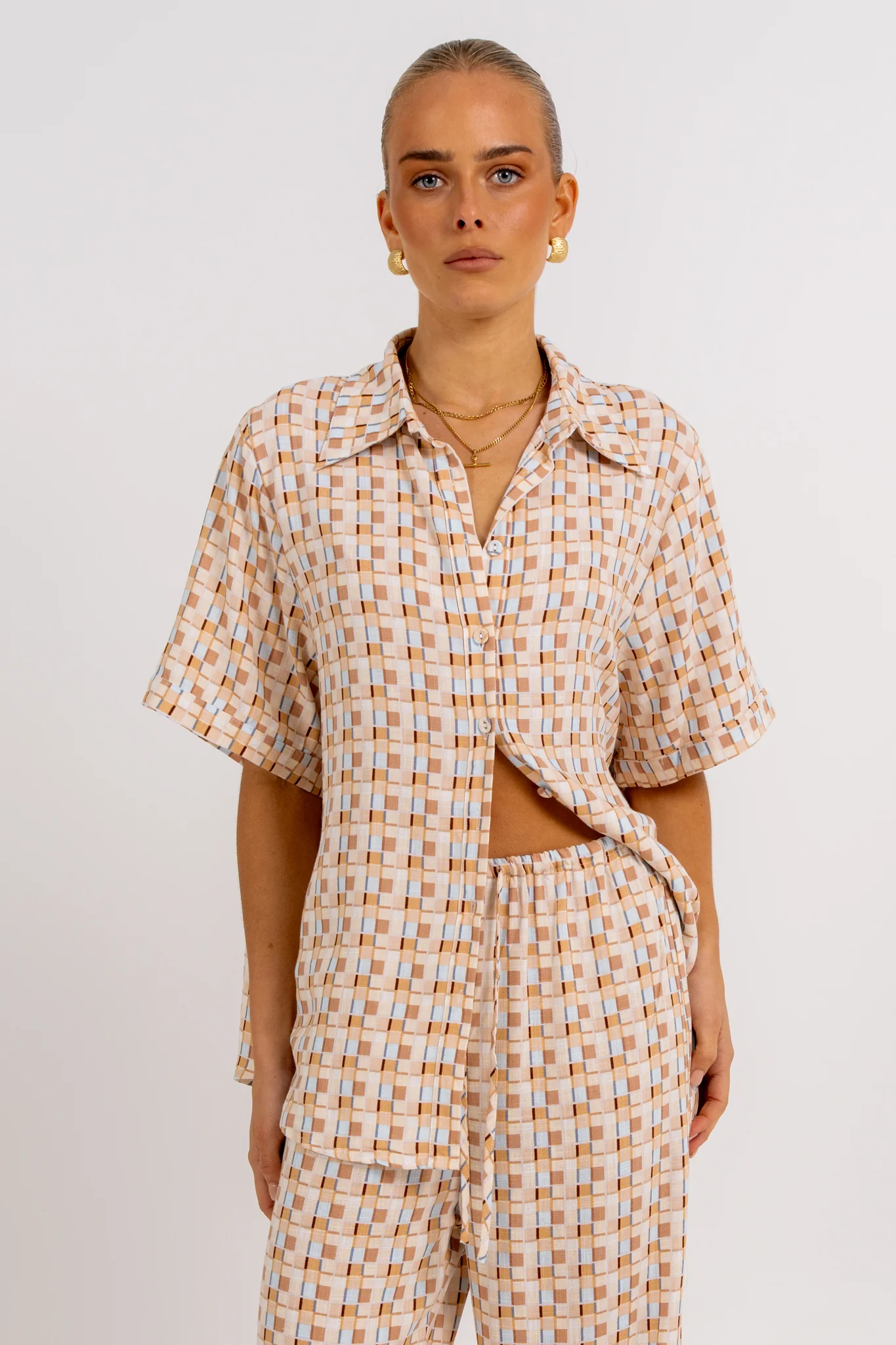 Rylie Set Beige Check - Image 10
