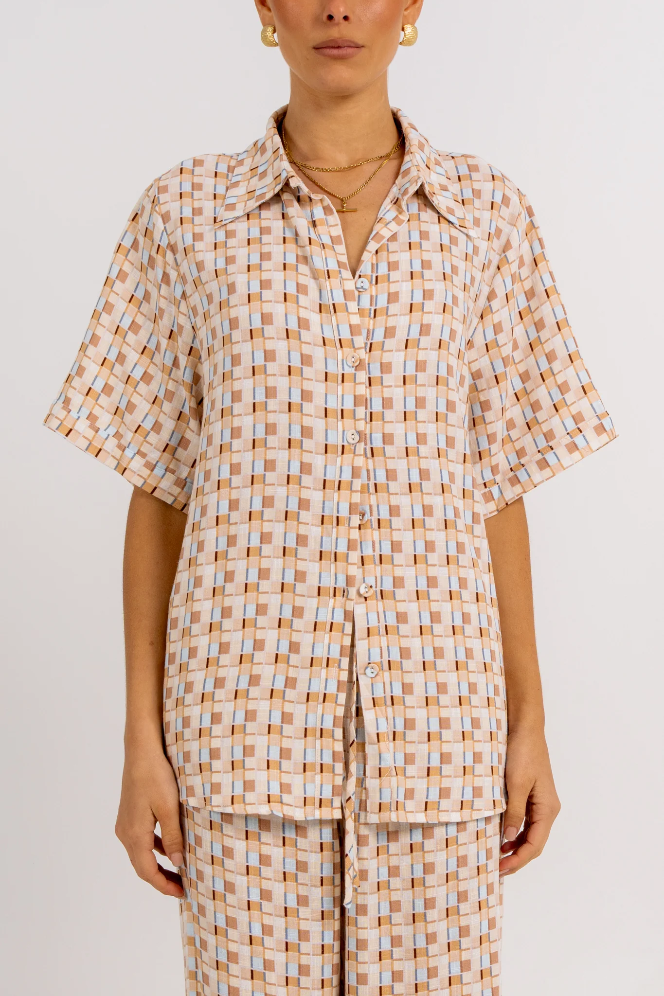 Rylie Set Beige Check - Image 3