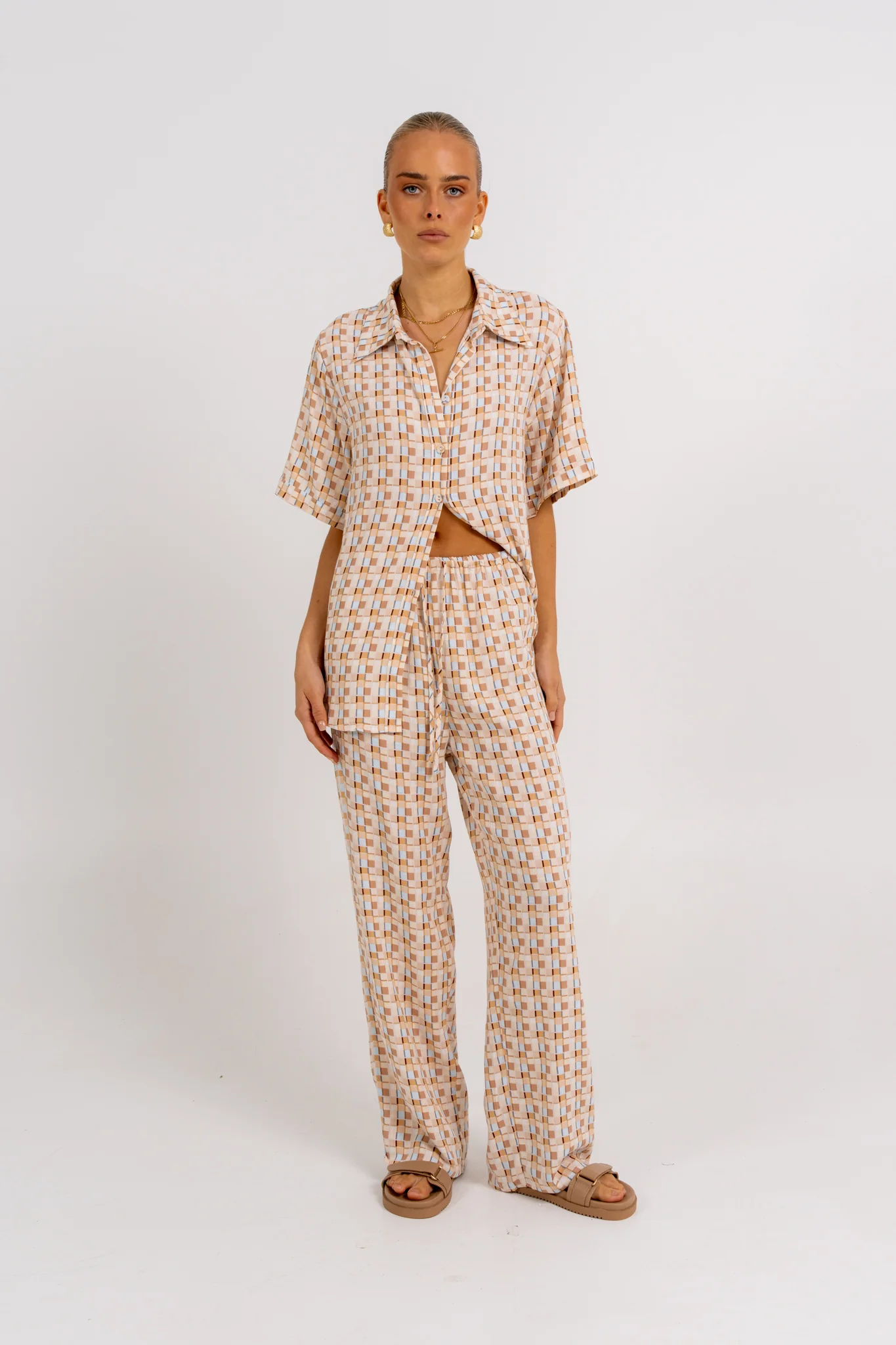 Rylie Set Beige Check - Image 4