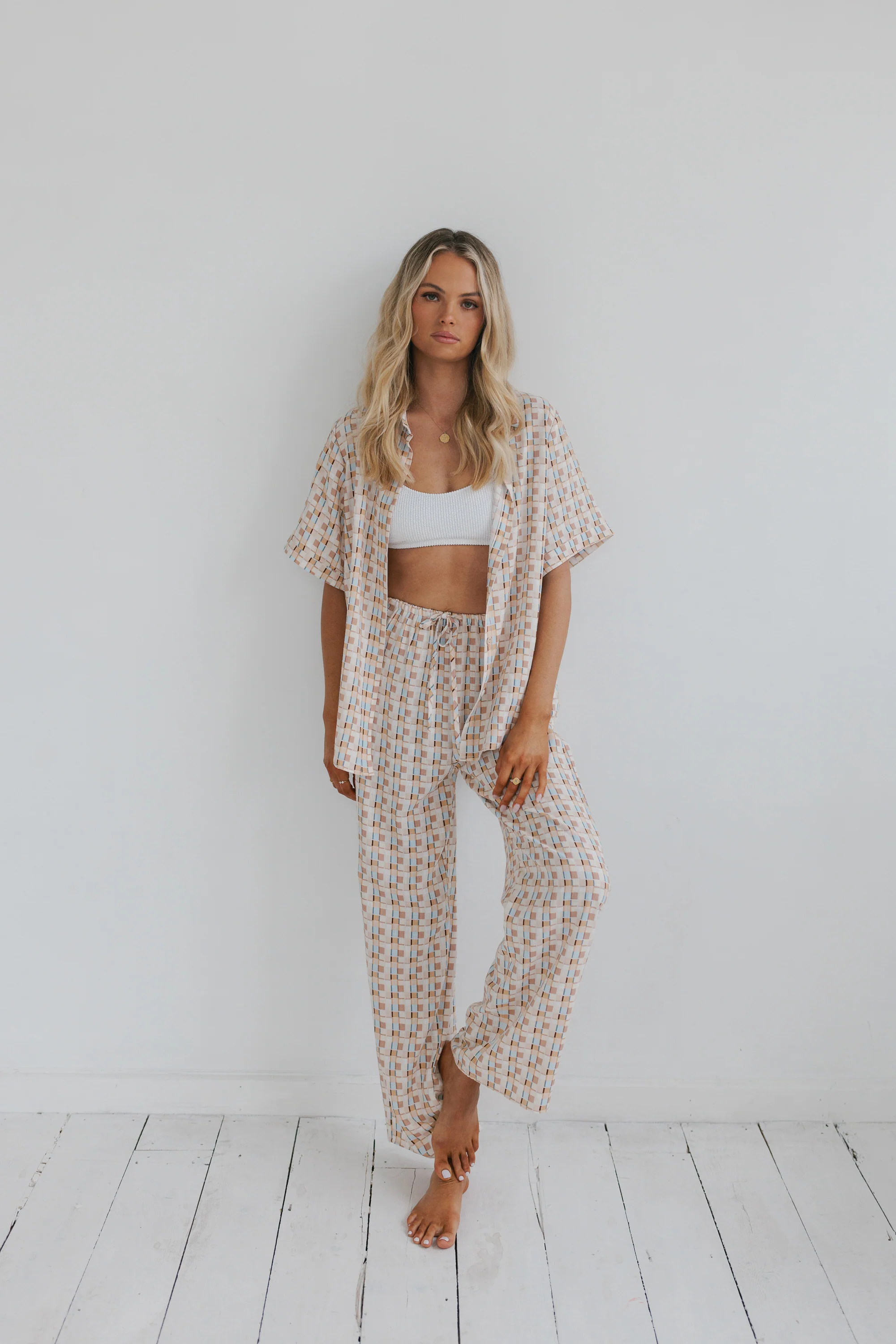 Rylie Set Beige Check - Image 5