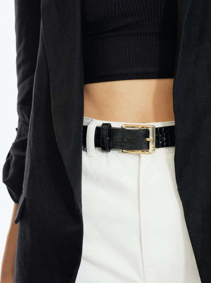 Sinclair Belt Black Croc - Image 3