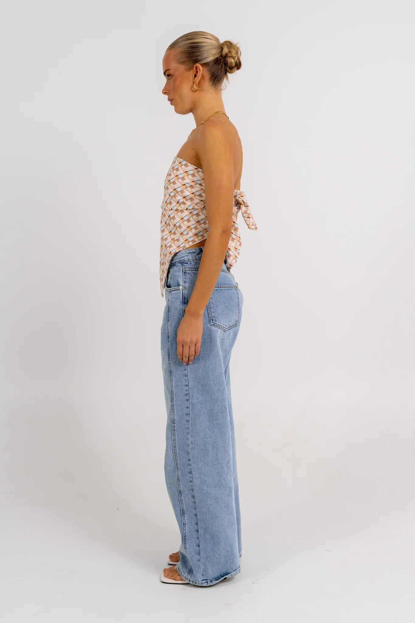 Sono Top Beige Check - Image 12