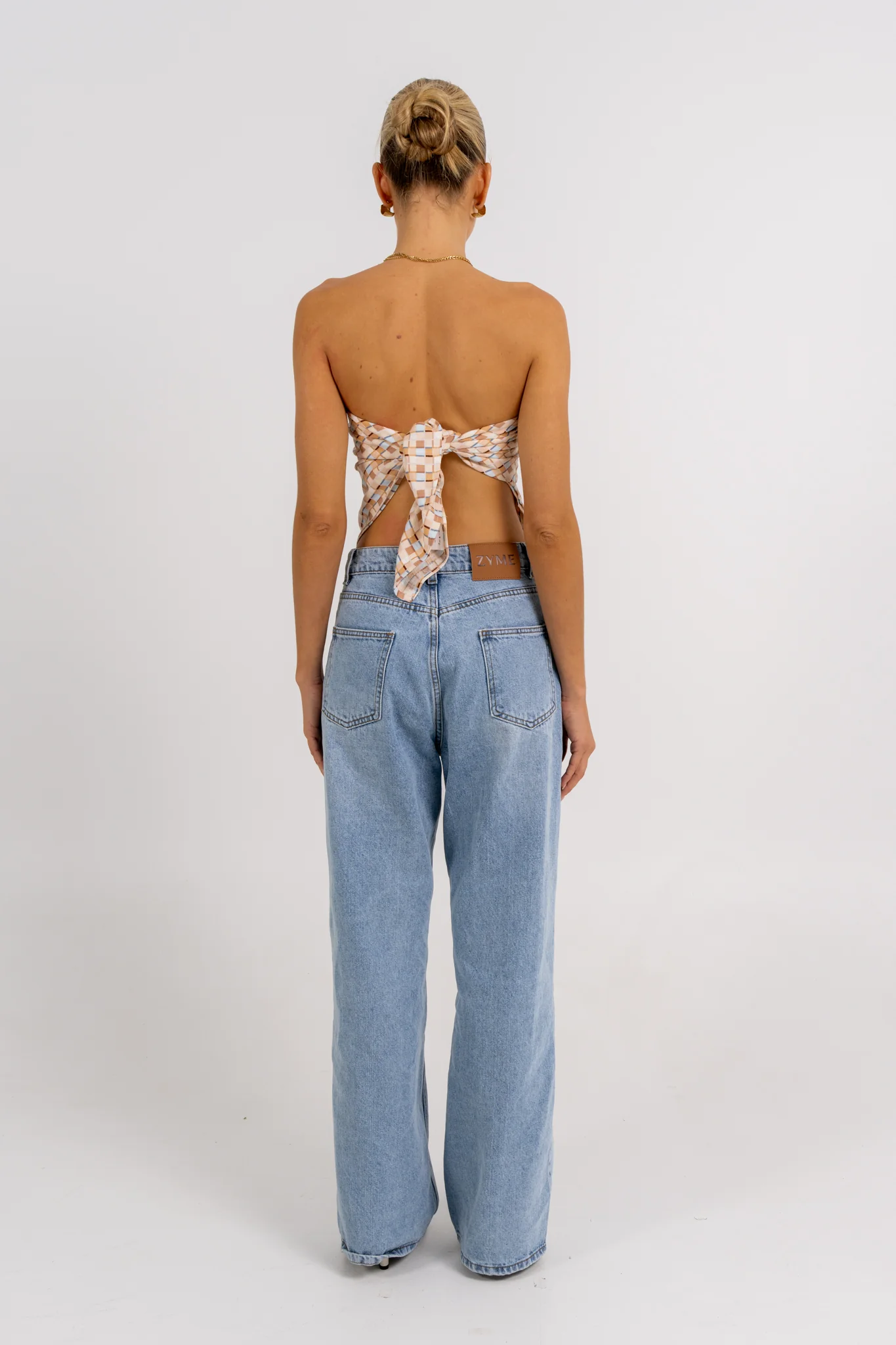Sono Top Beige Check - Image 5