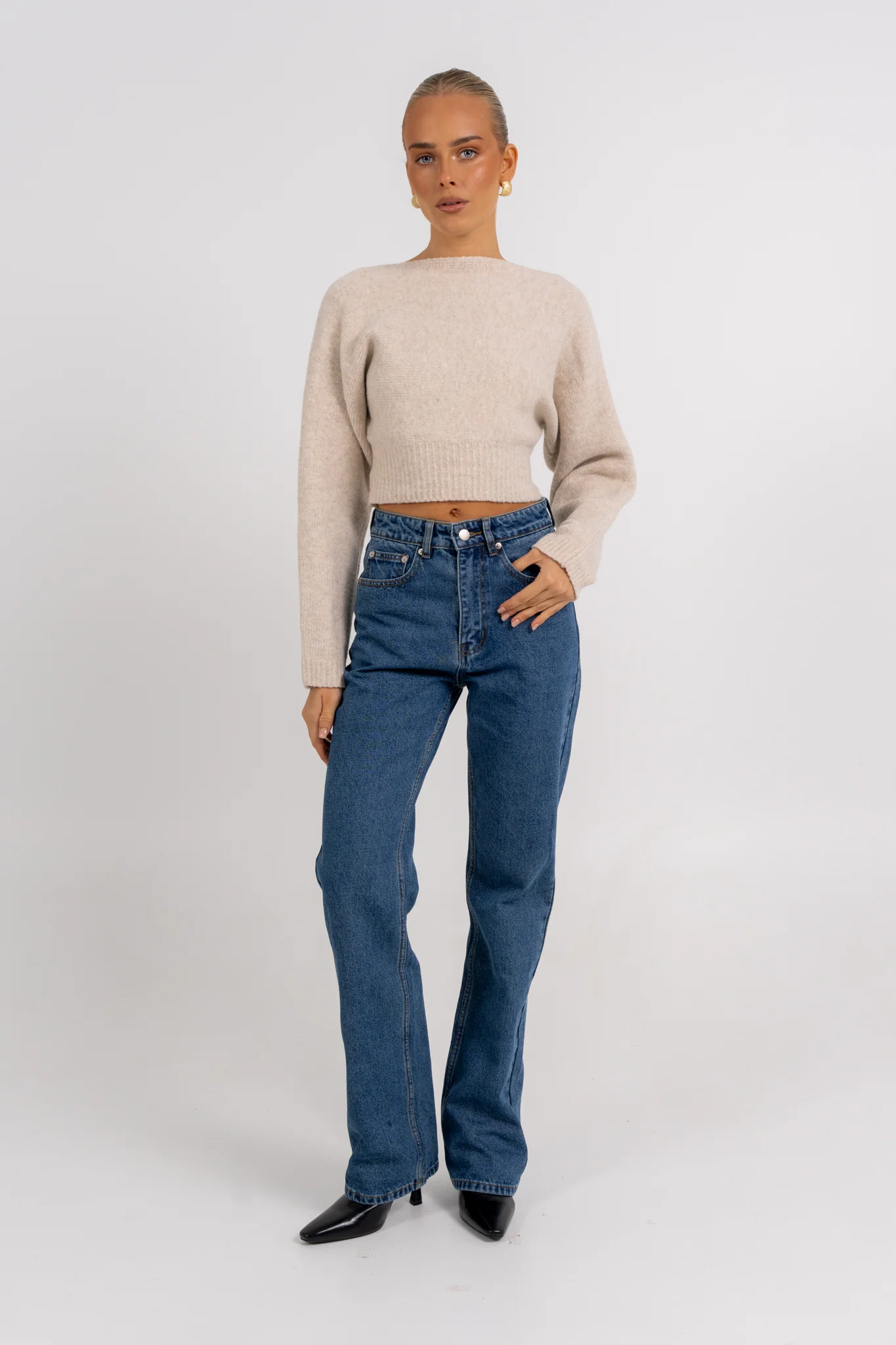 Sorrento Knit Jumper Oat Marle