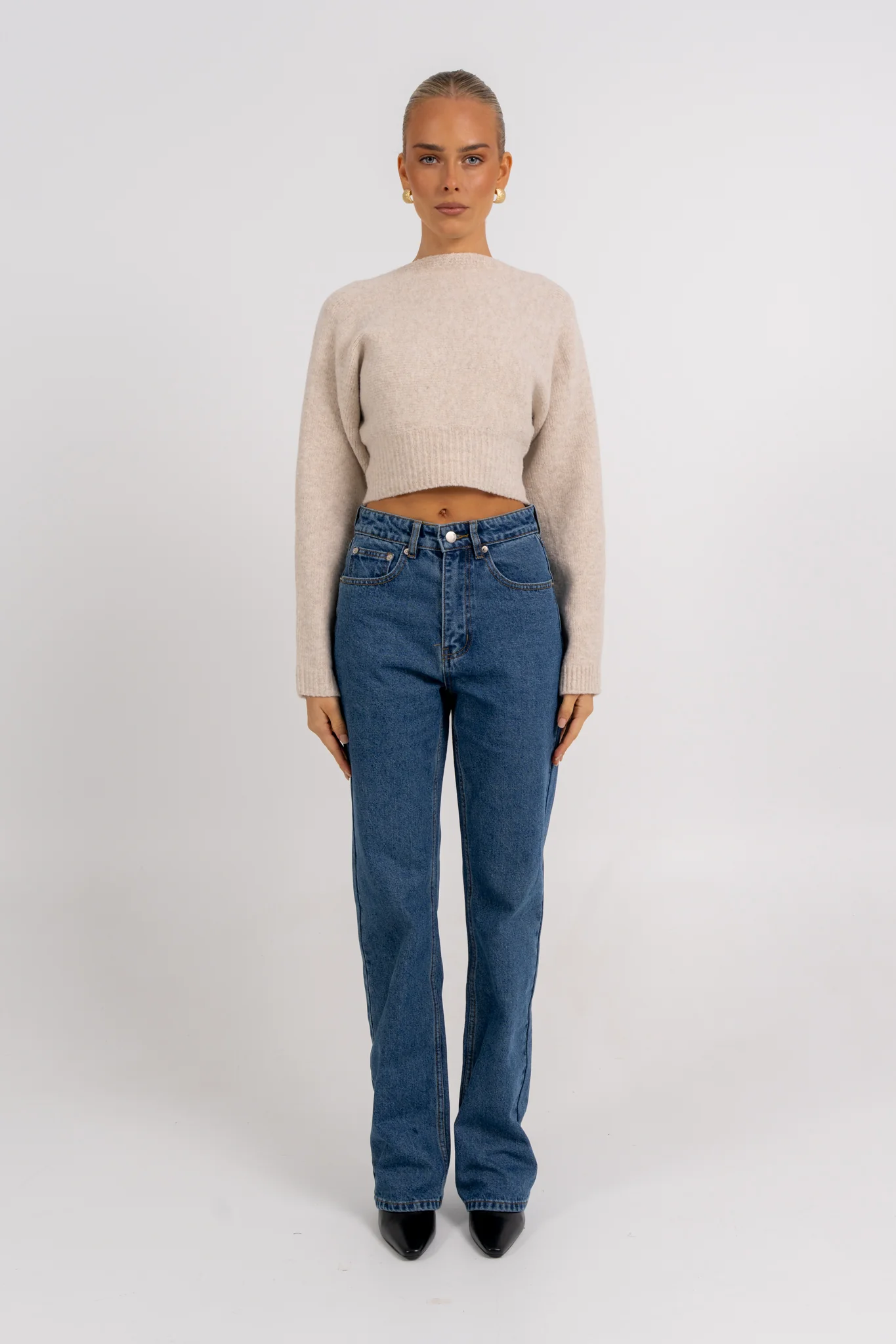Sorrento Knit Jumper Oat Marle - Image 3