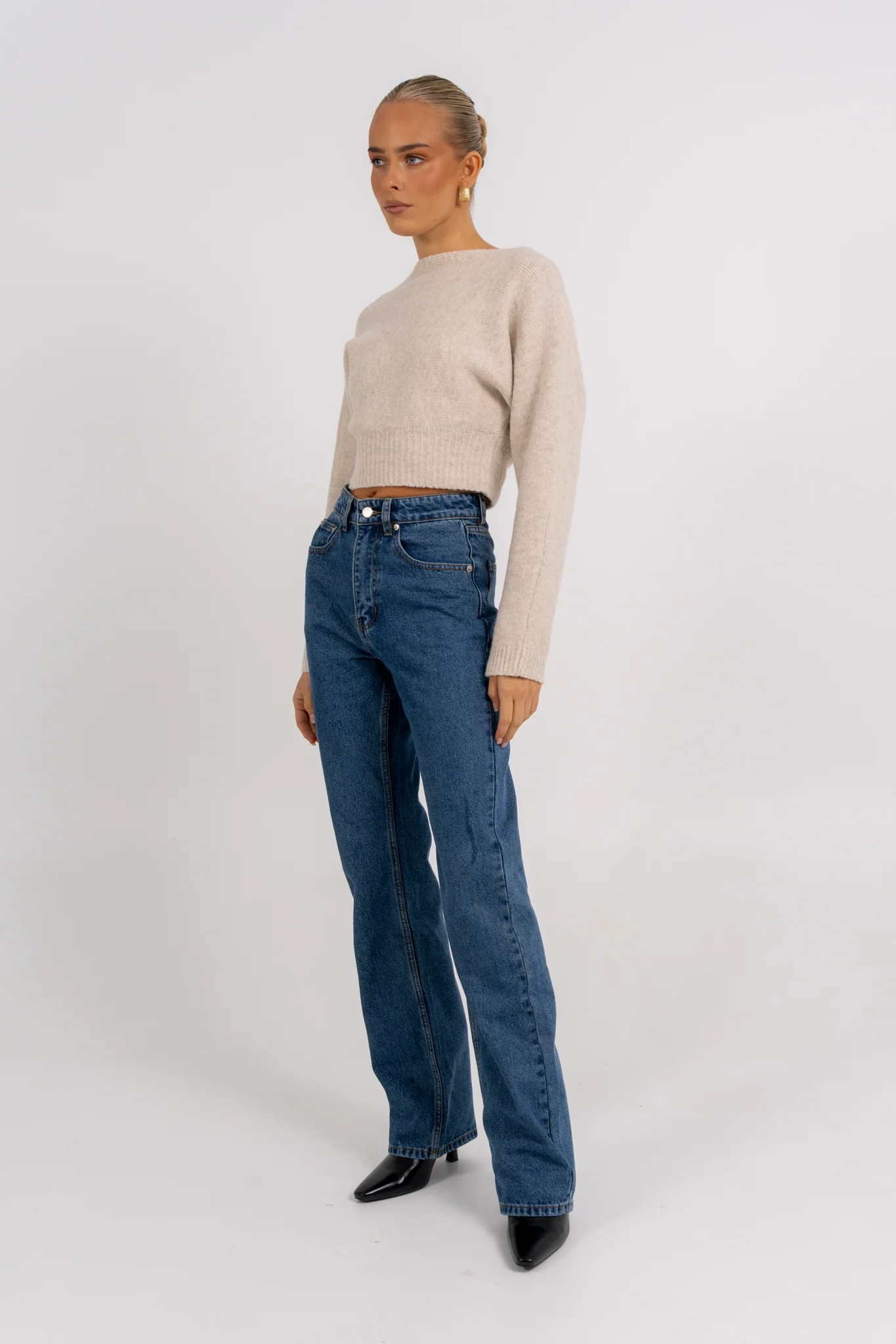 Sorrento Knit Jumper Oat Marle - Image 6
