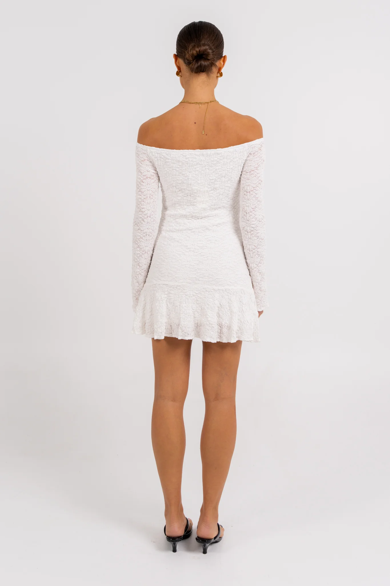 Stella Mini Dress White - Image 4