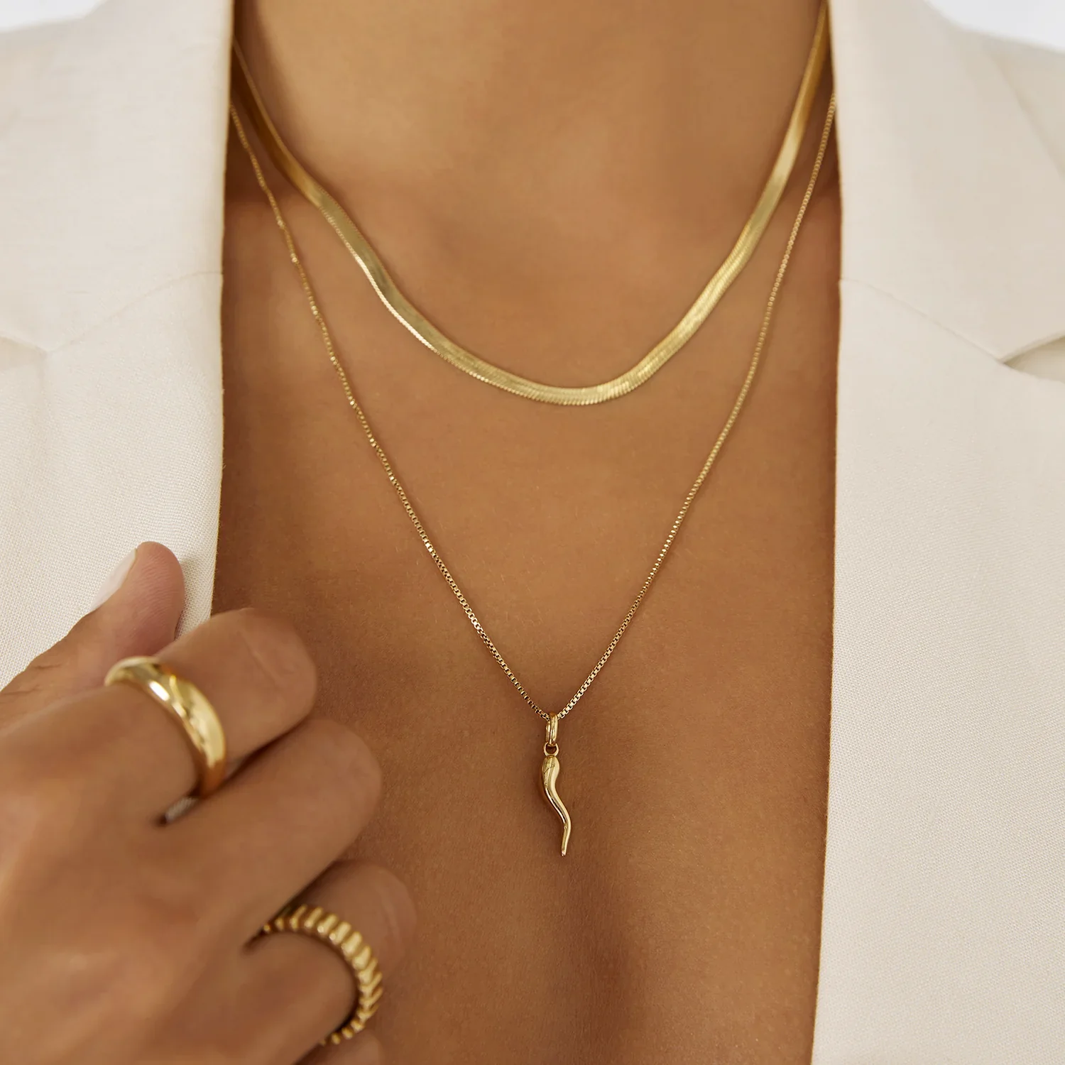 Sylvia Necklace - Gold - Image 3