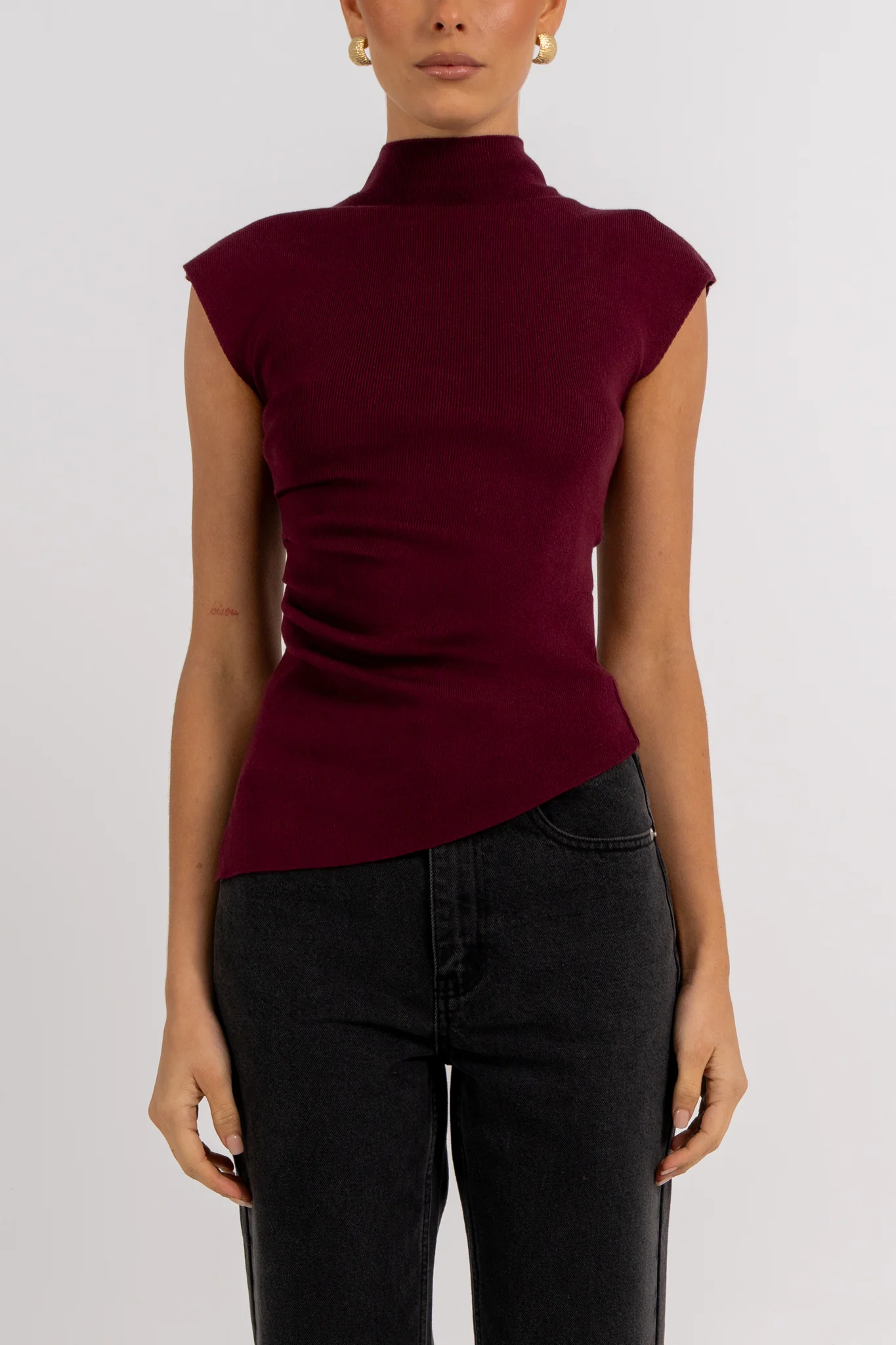 Tahmina Top Burgundy - Image 2