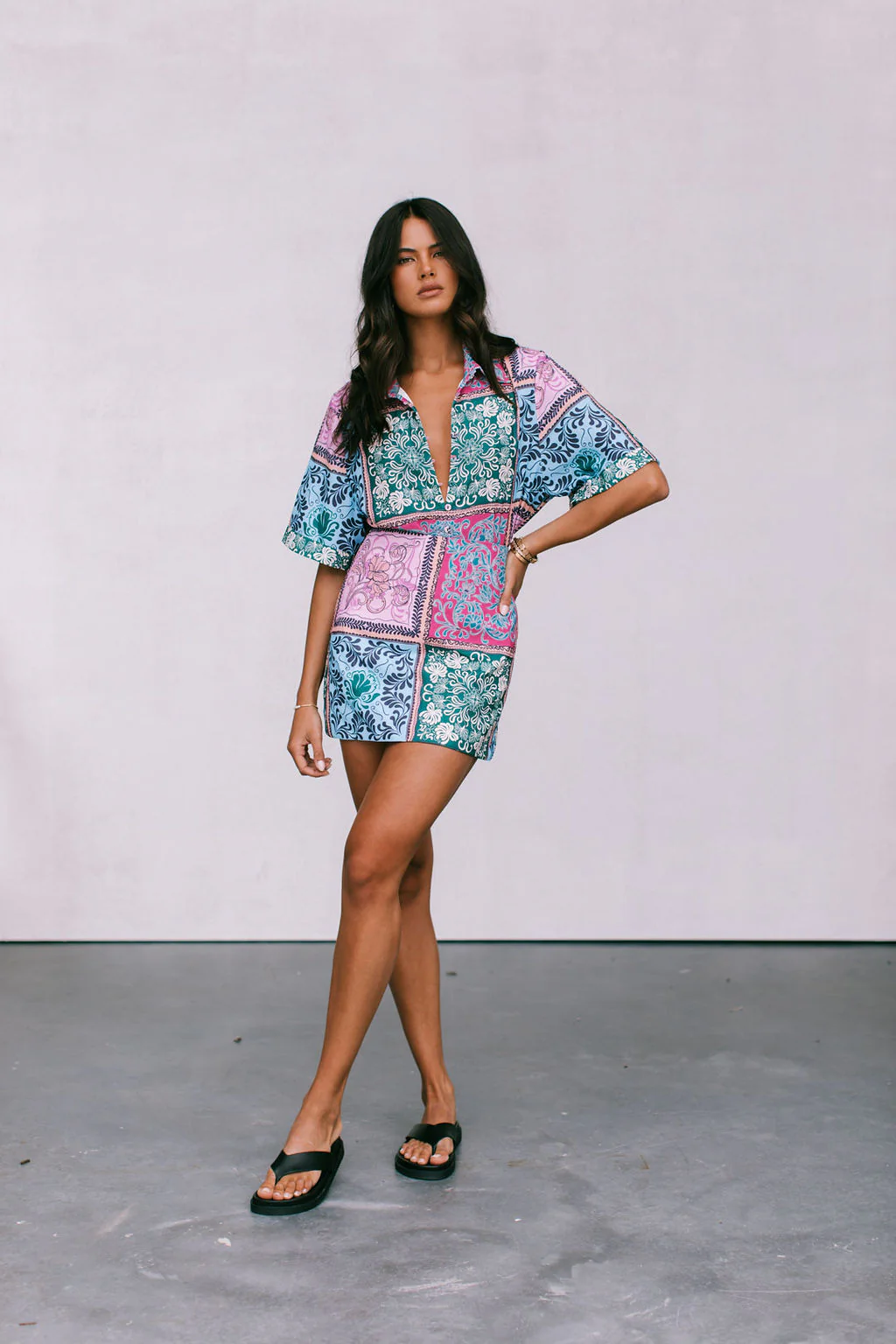 Loren Shirt Paisley Tile Print - Image 7