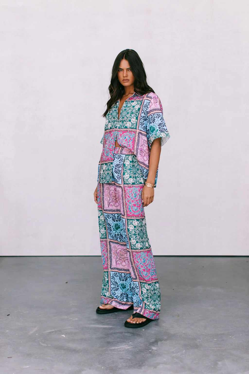 Loren Shirt Paisley Tile Print - Image 8