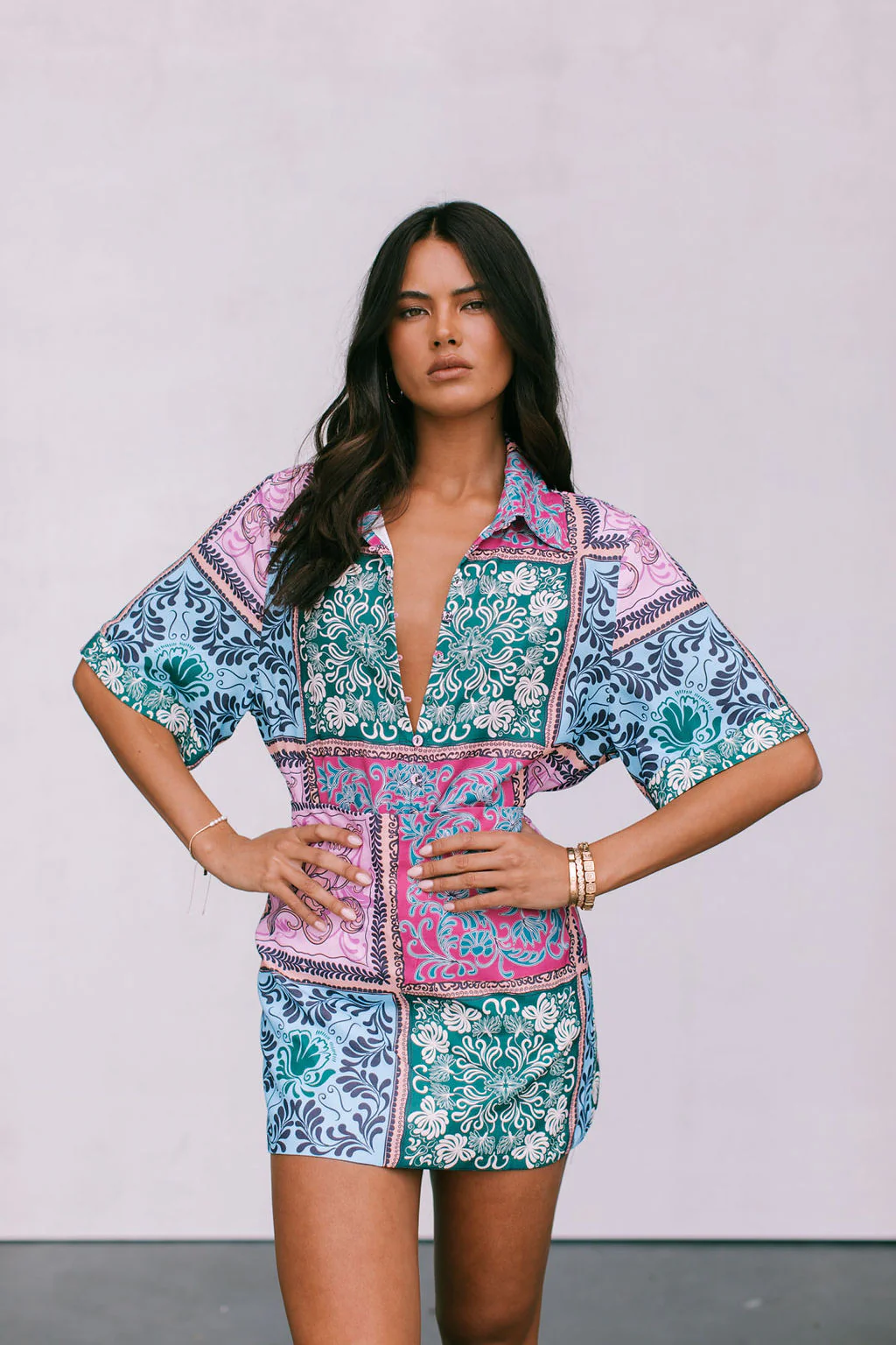 Loren Shirt Paisley Tile Print - Image 9