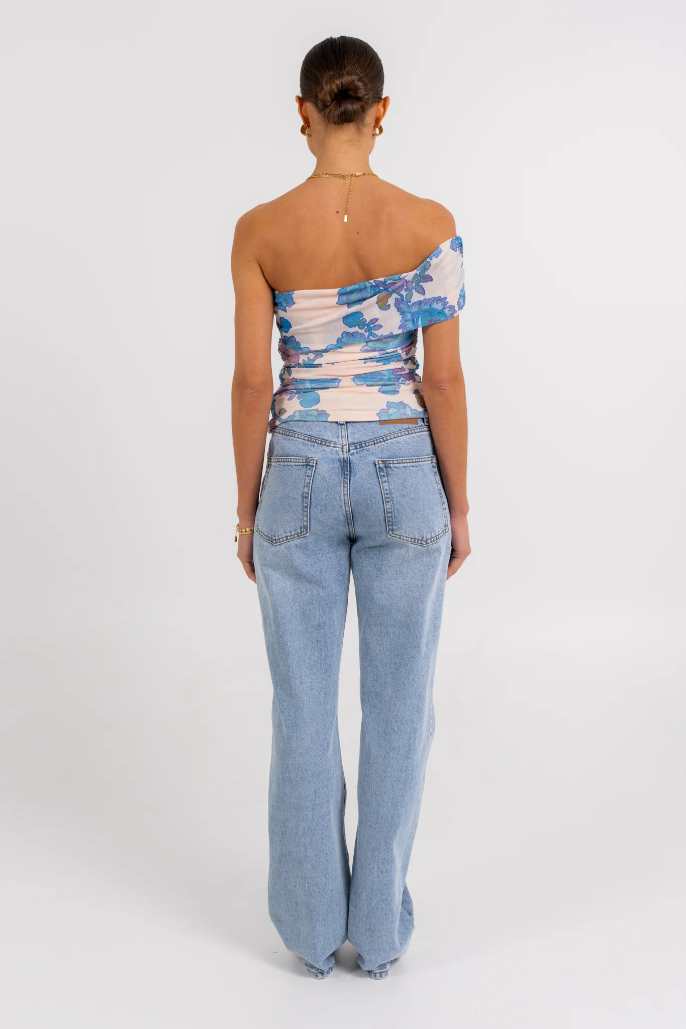 Tamsin Off-the-shoulder Top Inkora Print - Image 4