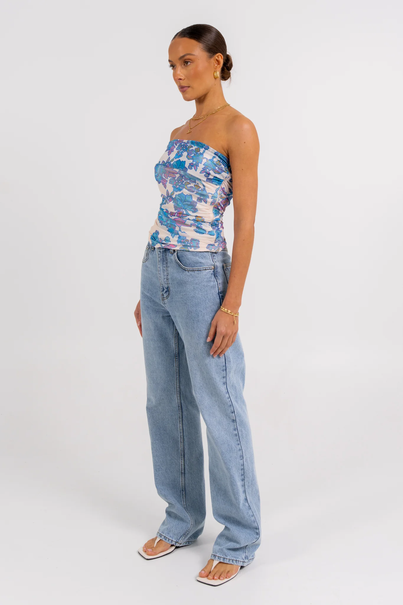 Tamsin Off-the-shoulder Top Inkora Print - Image 6