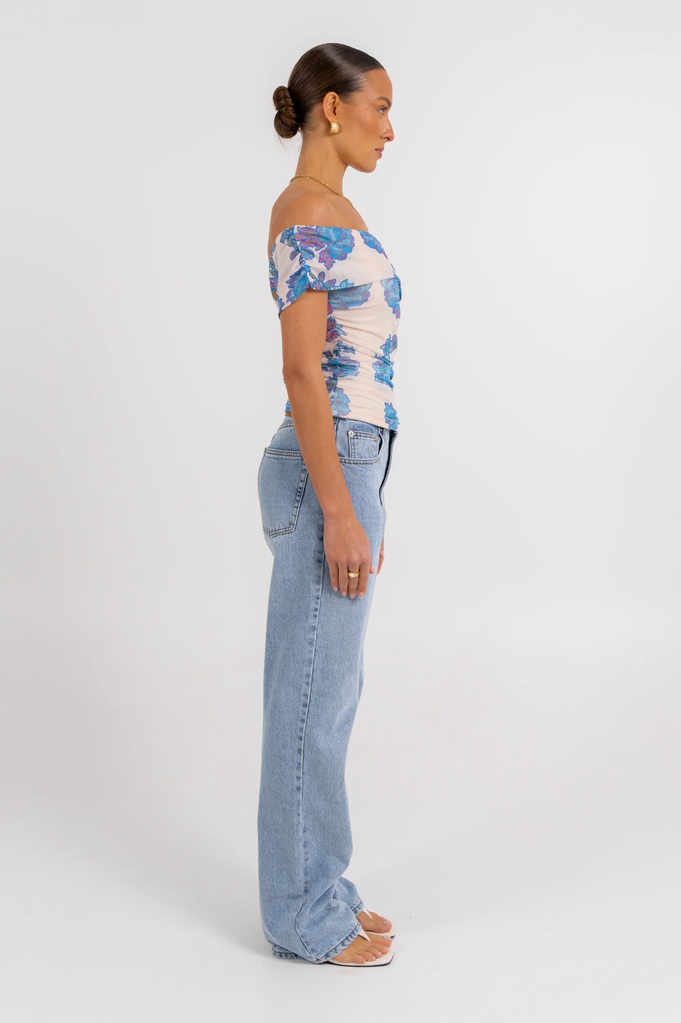 Tamsin Off-the-shoulder Top Inkora Print - Image 8