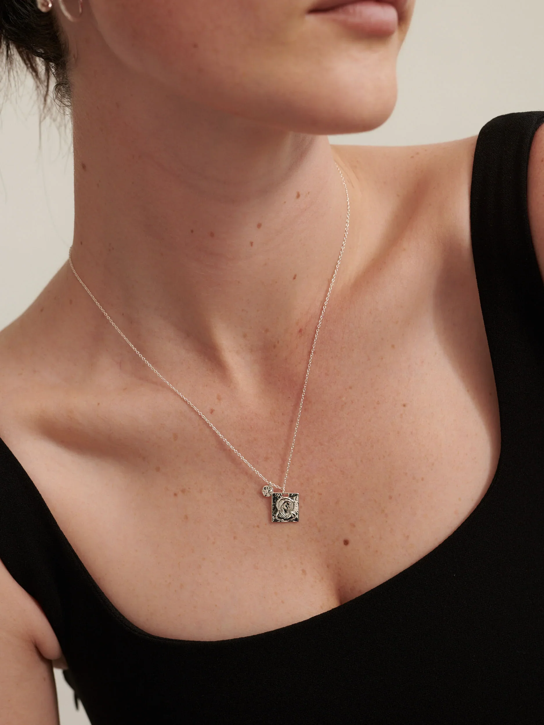 Theta Necklace Silver - Image 2
