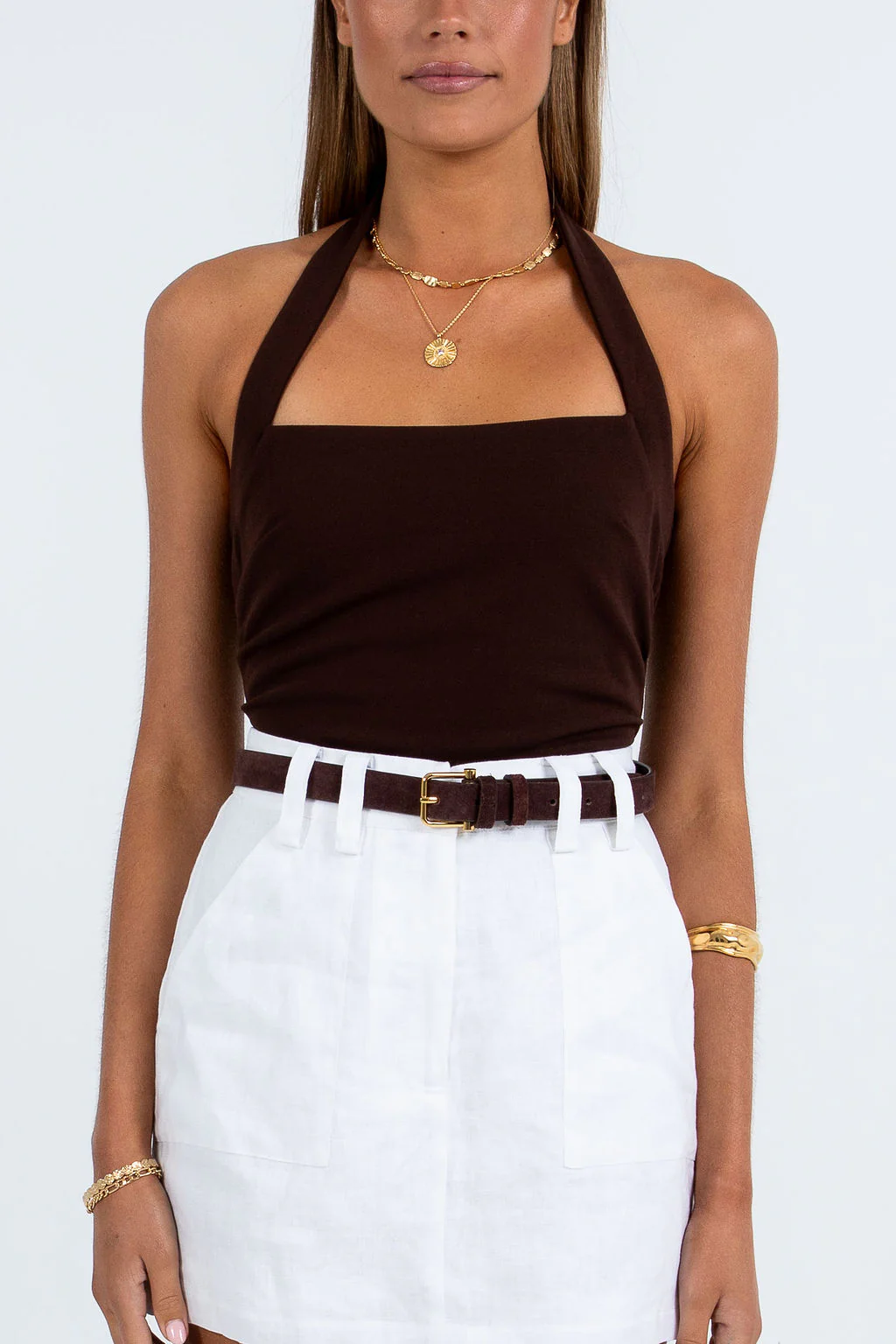 Trixie Linen Skort White - Image 4