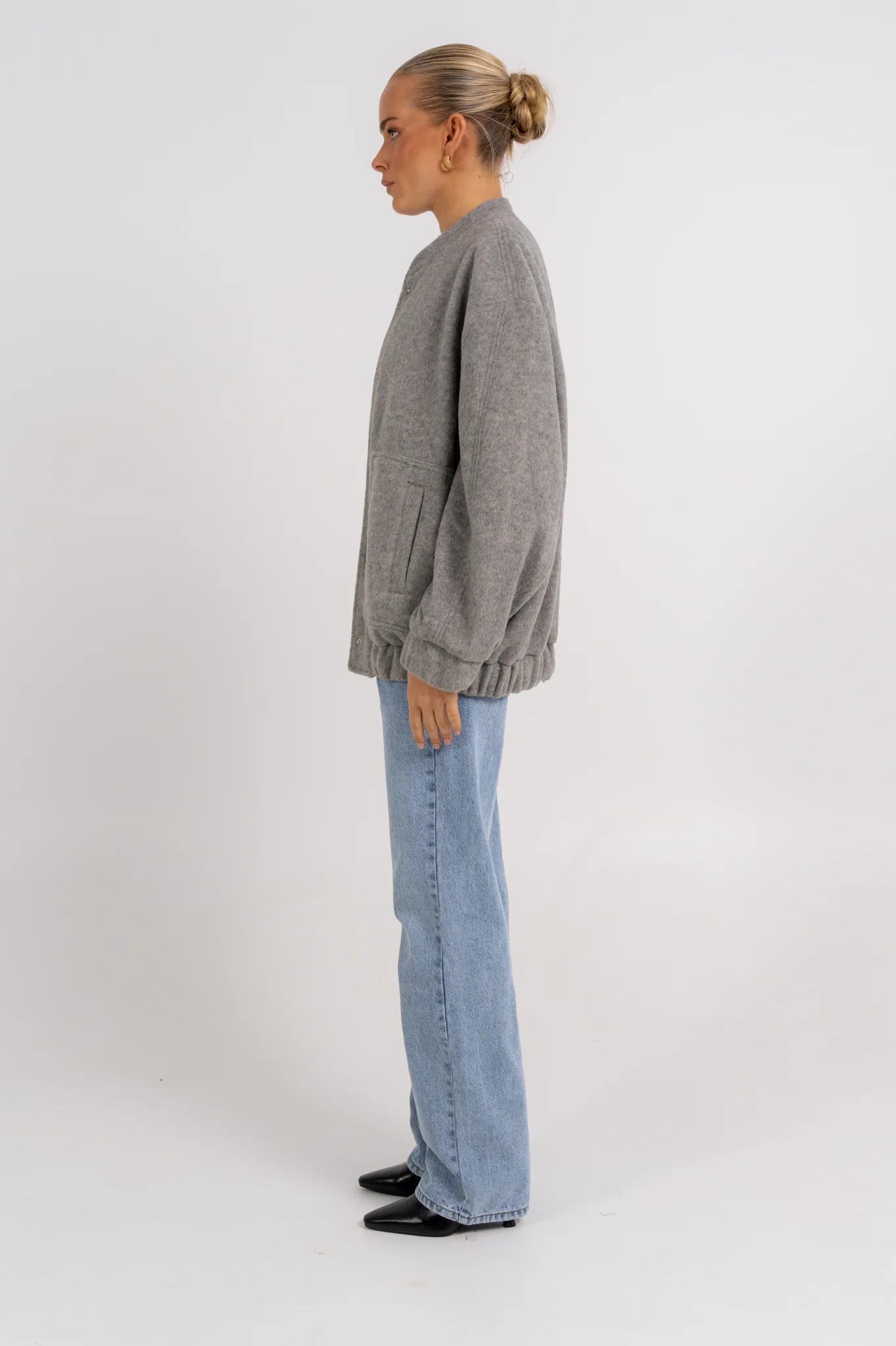 Tully Bomber Jacket Grey - Image 11