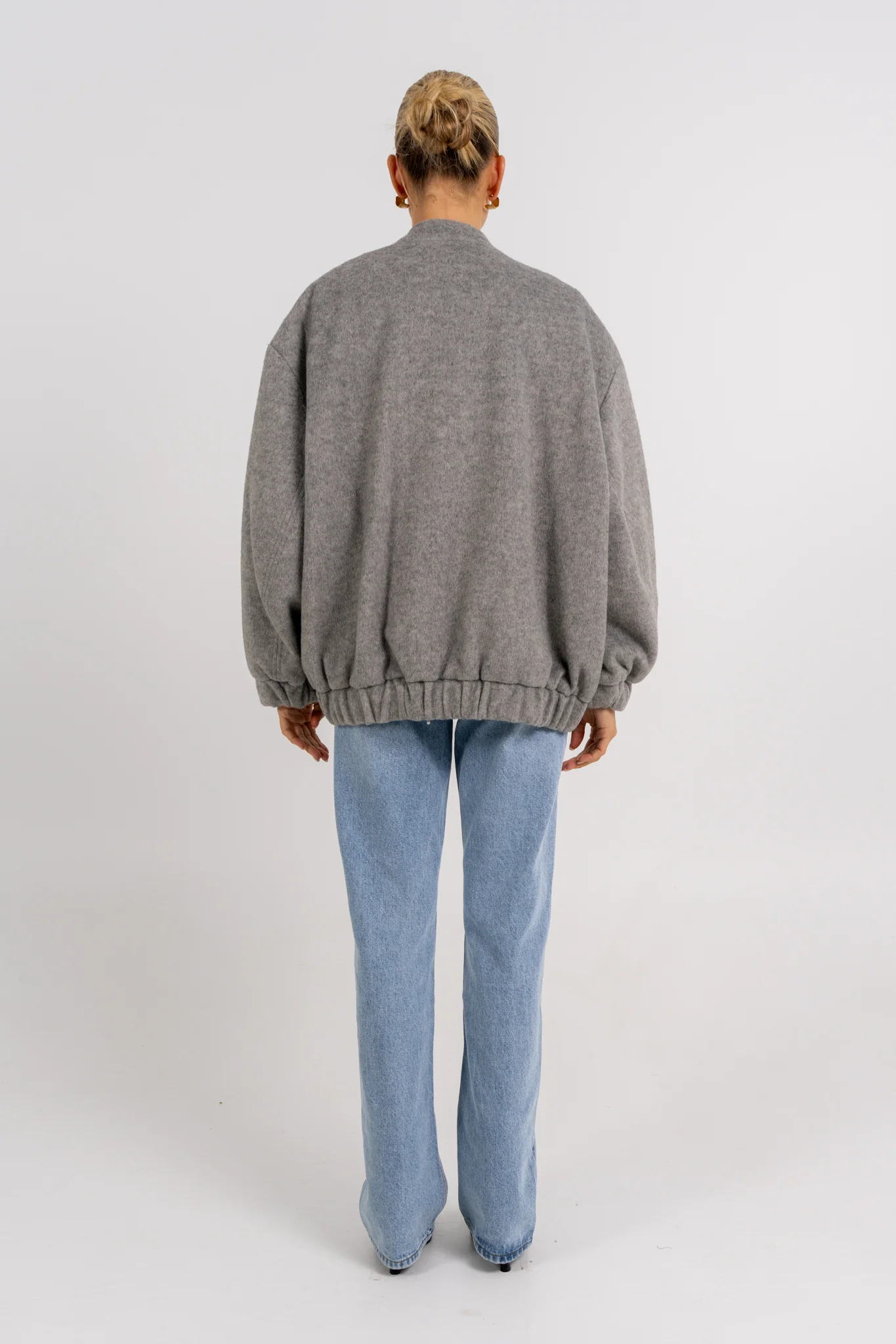Tully Bomber Jacket Grey - Image 9