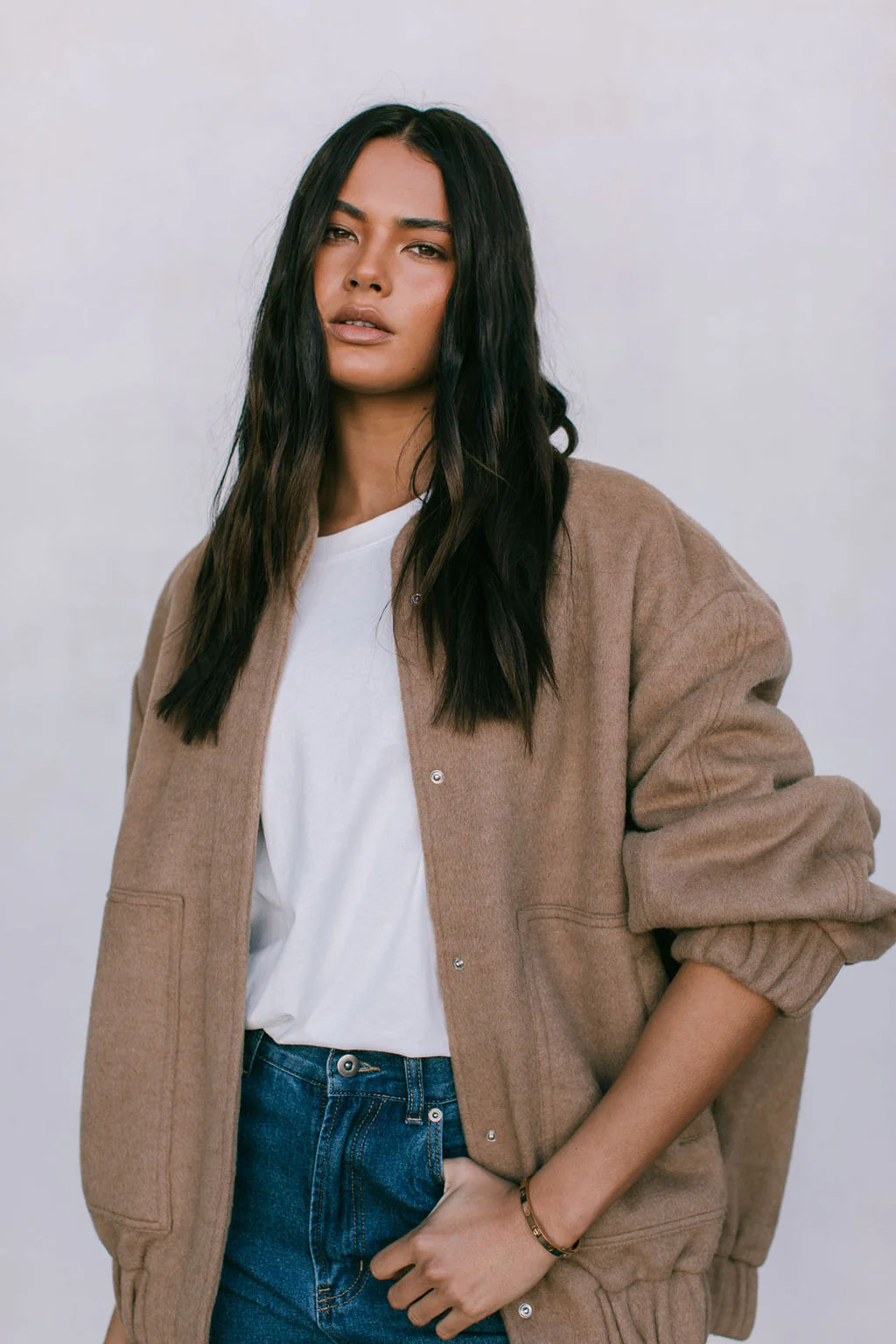 Tully Bomber Jacket Tan - Image 10