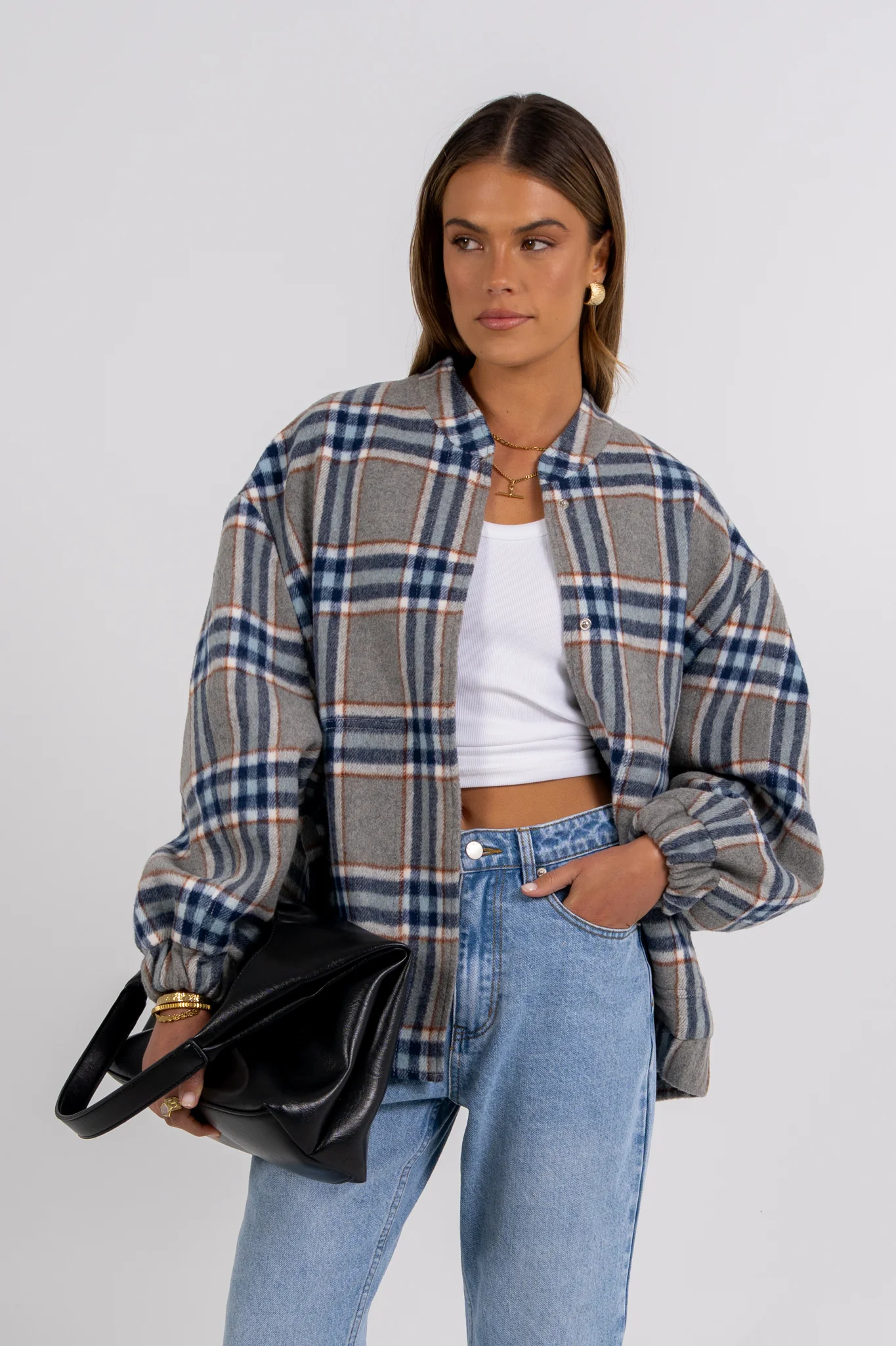 Tully Bomber Jacket Tartan - Image 4