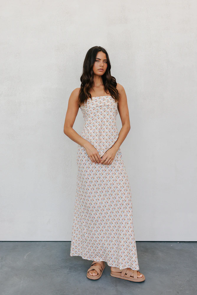 Tulsi Skirt Beige Check - Image 6