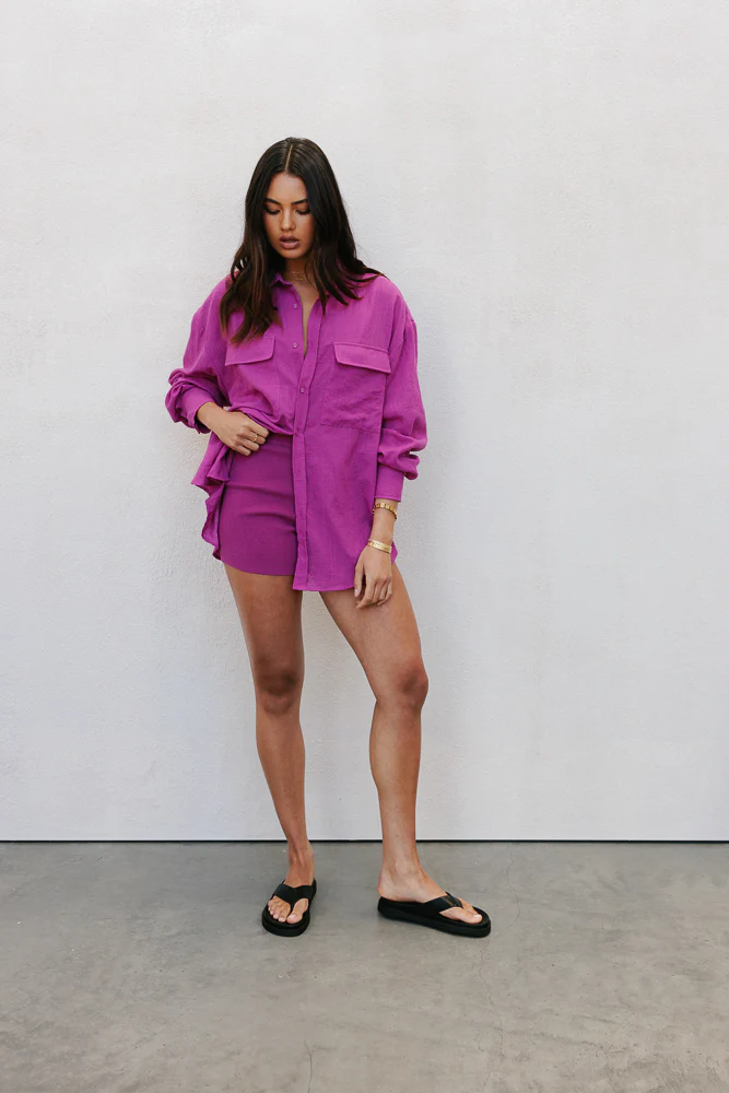 Tutti Knit Shorts Magenta - Image 11