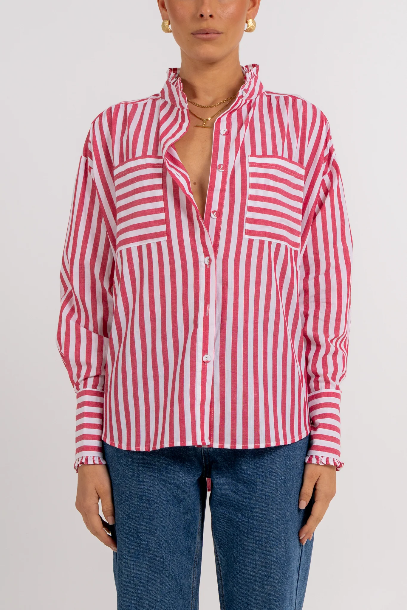 Uccella Shirt Red Stripe - Image 12