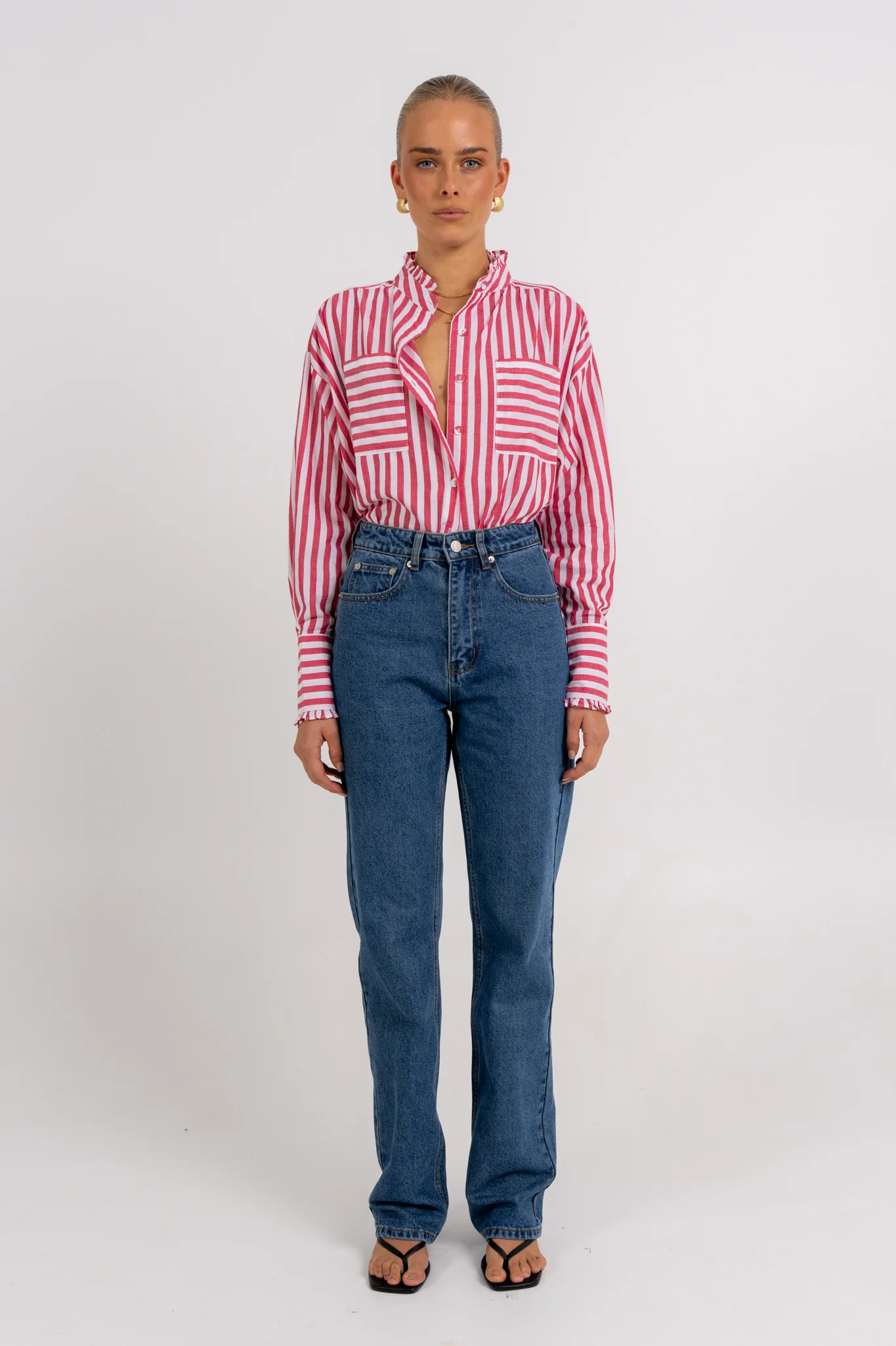 Uccella Shirt Red Stripe - Image 8