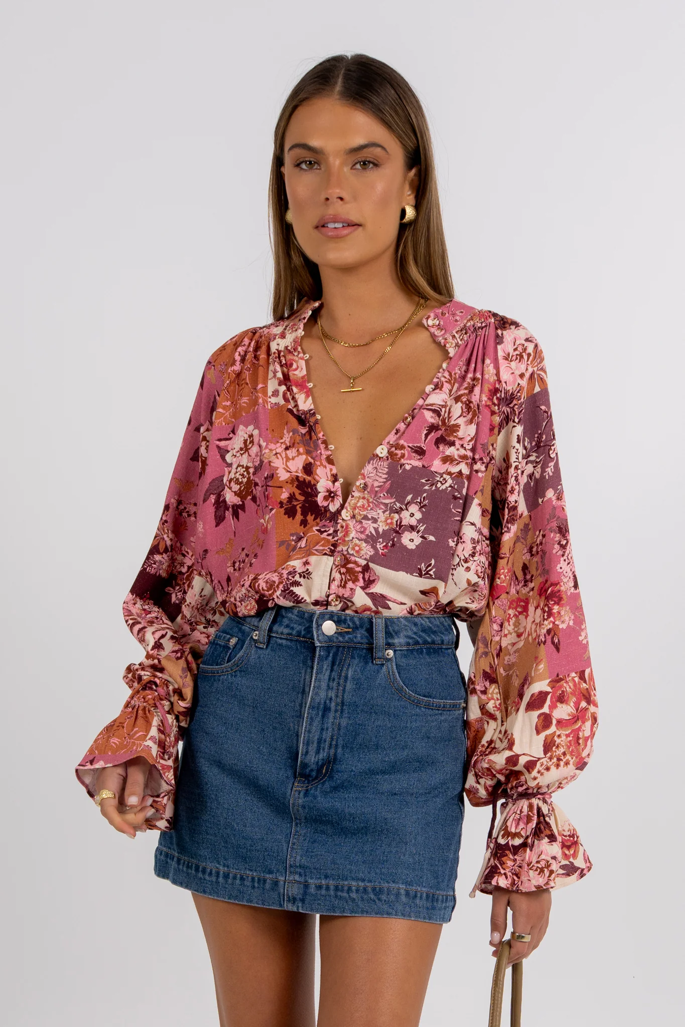 Undina Blouse Fleur Print - Image 10