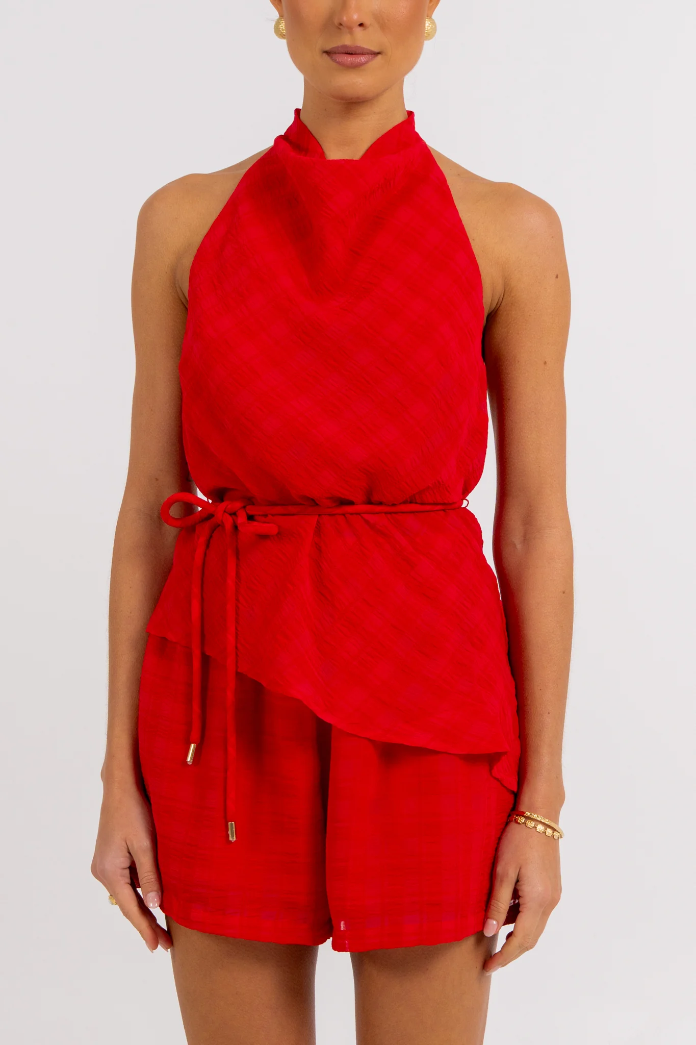 Uniah Halter Top Red - Image 3