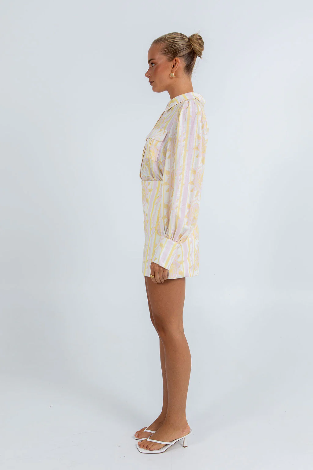Urissa Mini Skirt Lemon Floral - Image 12