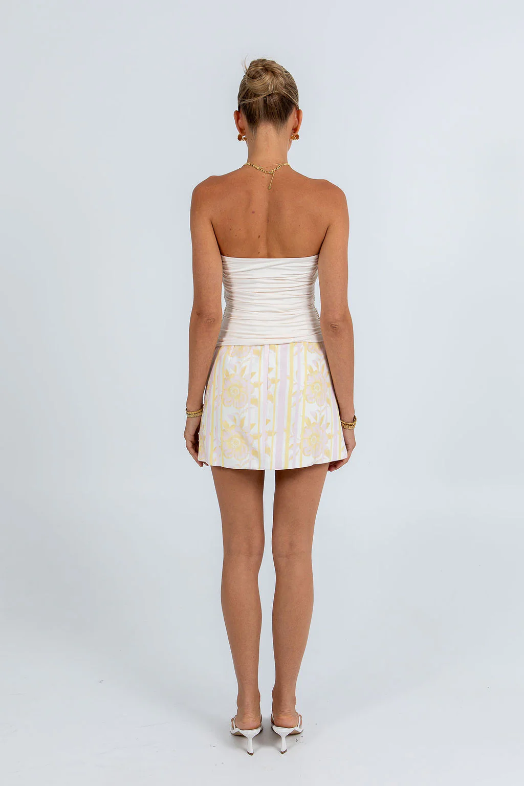 Urissa Mini Skirt Lemon Floral - Image 13