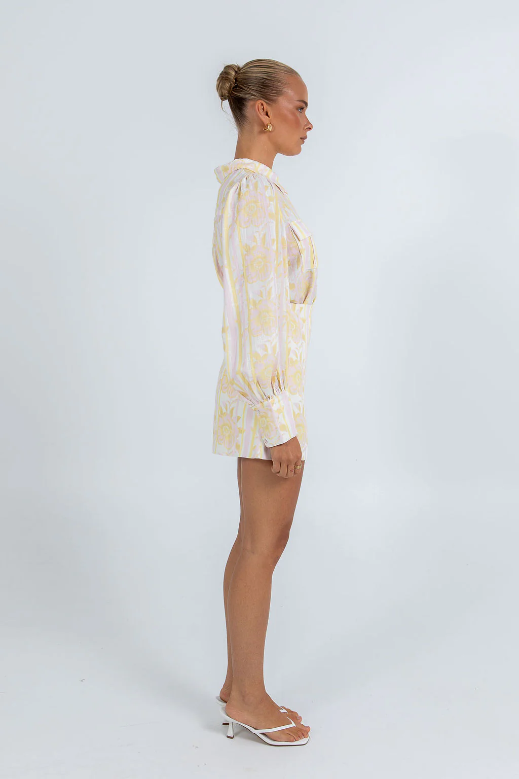 Urissa Mini Skirt Lemon Floral - Image 15