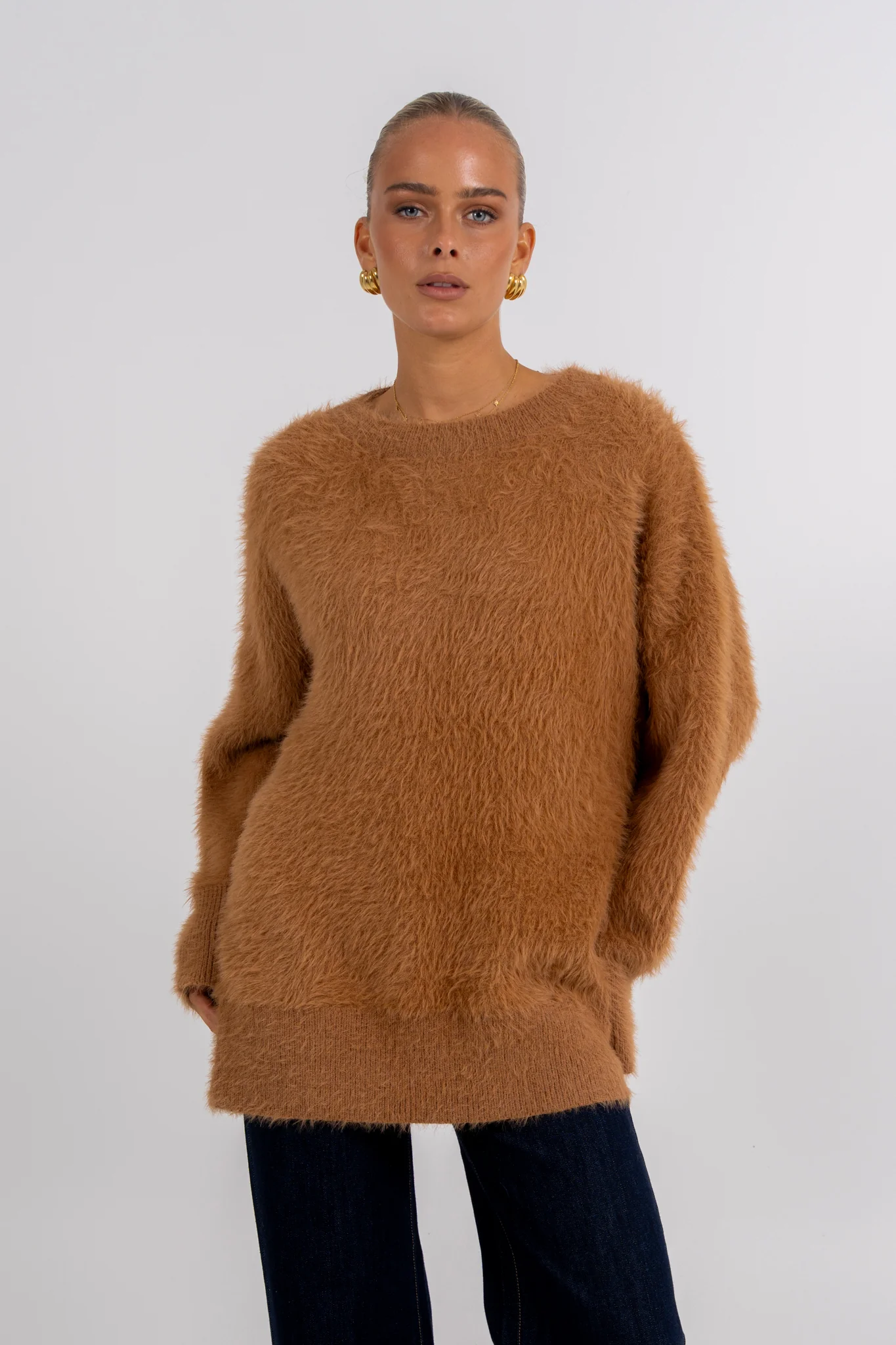 Willow Knit Jumper Tan - Image 3