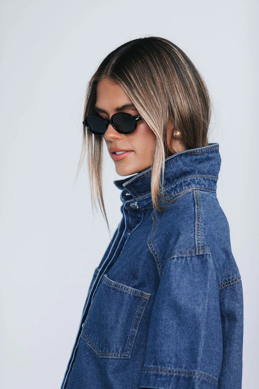 Veira Denim Shirt Classic Blue - Image 10