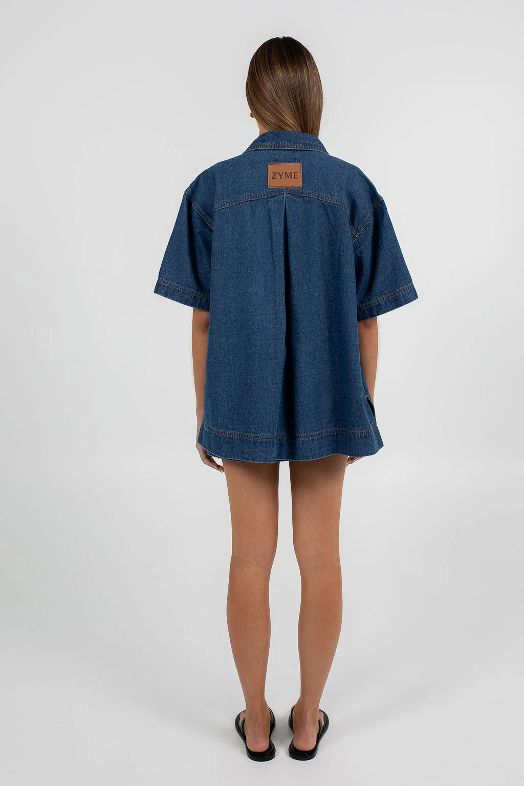 Veira Denim Shirt Classic Blue - Image 6