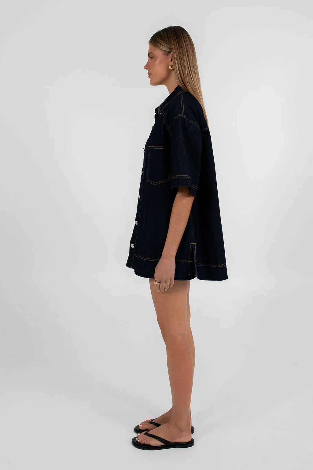 Veira Denim Shirt Indigo - Image 7