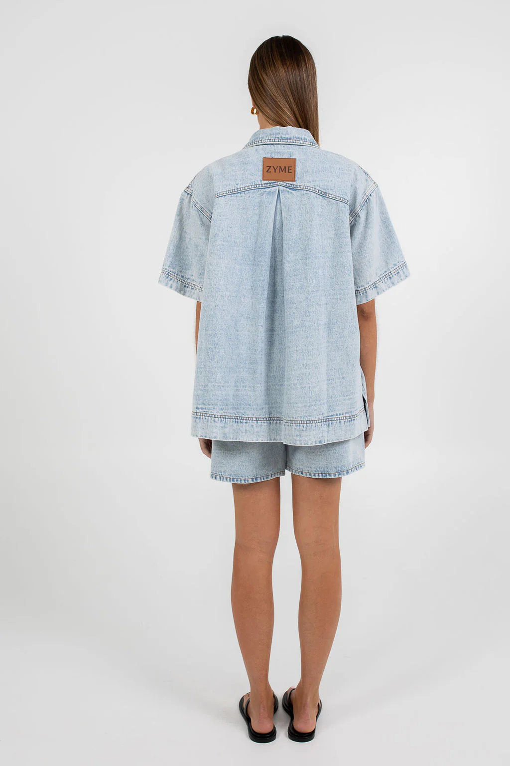 Veira Denim Shirt Light Mineral Wash - Image 6