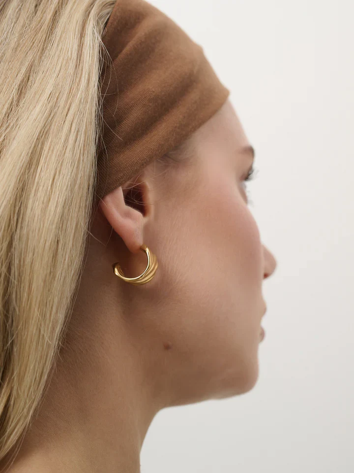 Vera Earrings Gold - Image 3