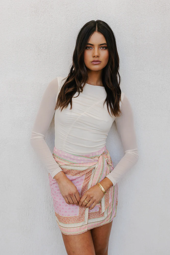 Vigo Mini Skirt Pink Tile - Image 12