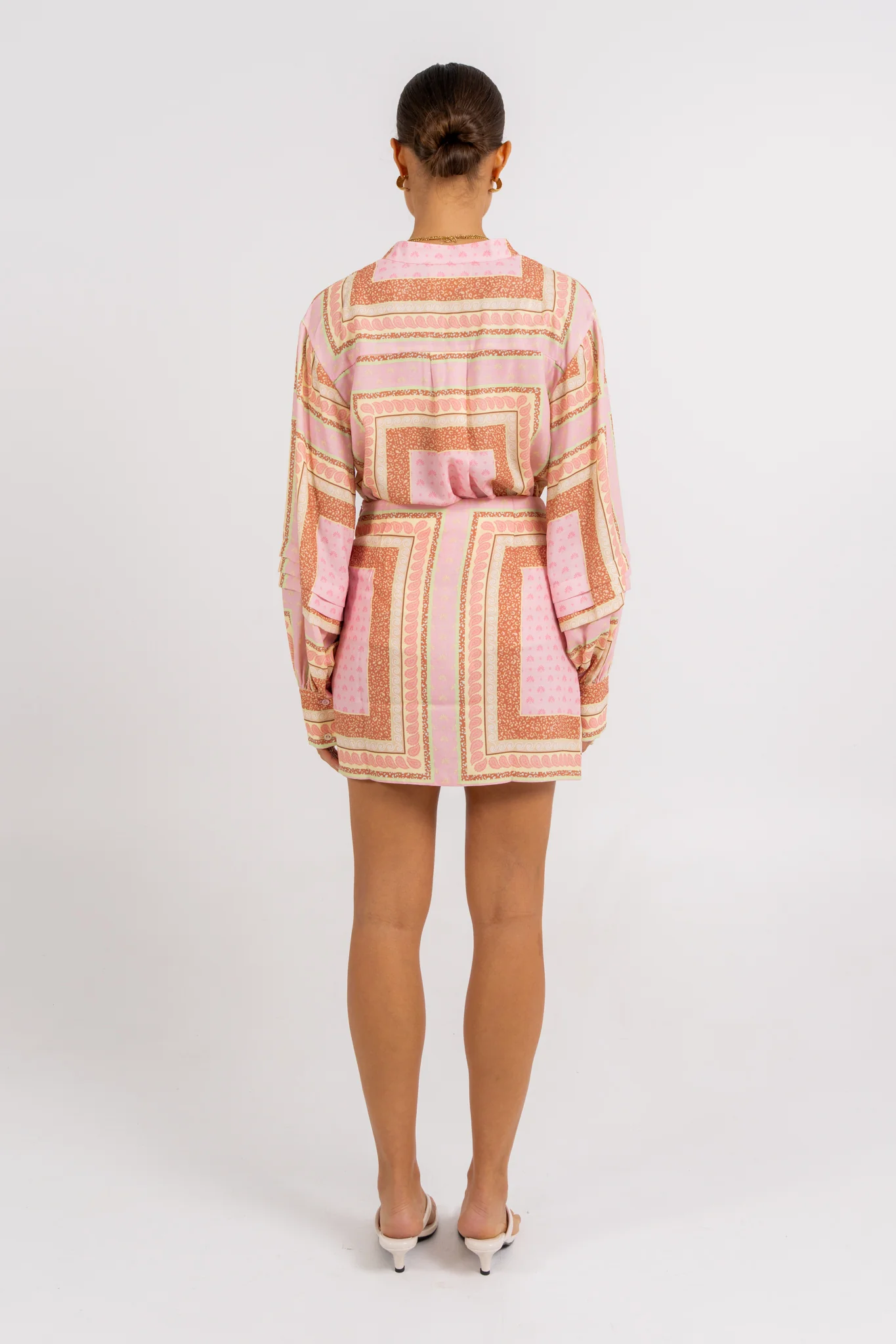 Vigo Mini Skirt Pink Tile - Image 5