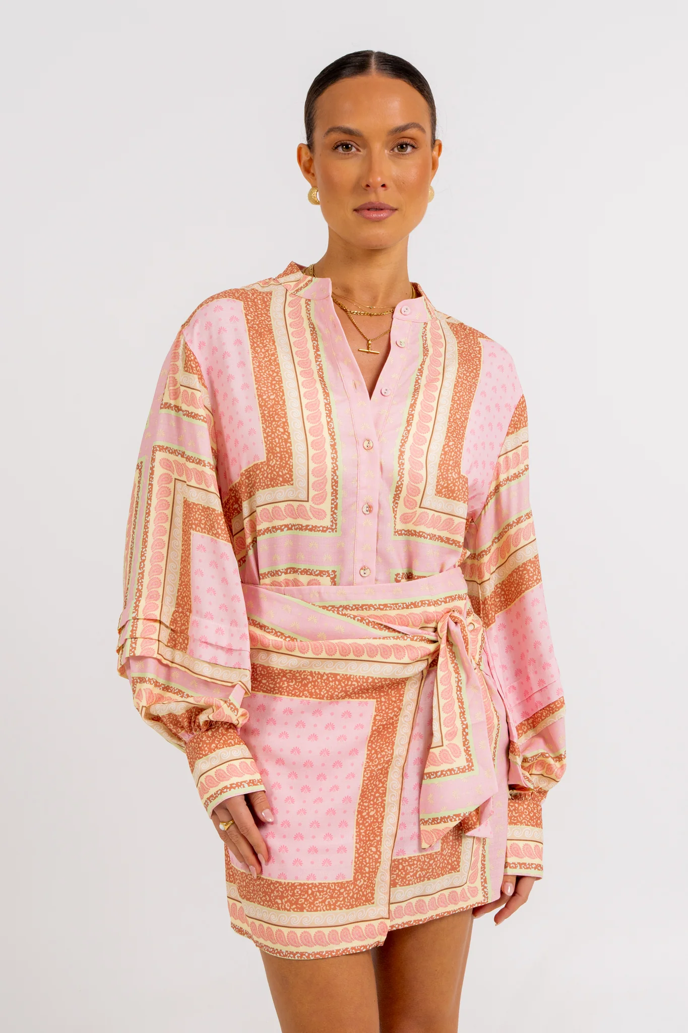 Vigo Mini Skirt Pink Tile - Image 7